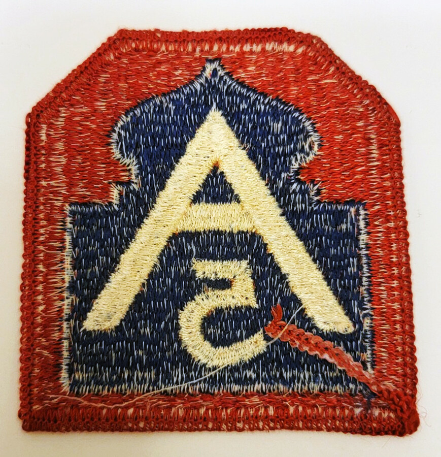 WWII A 5 Military Patch Vintage Size: 2.5" x 2.75"
