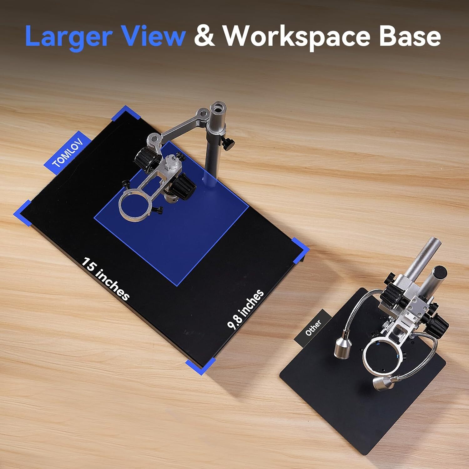 TOMLOV 10" 4K Digital Microscope 2000X USB Magnifier Coin Microscope
