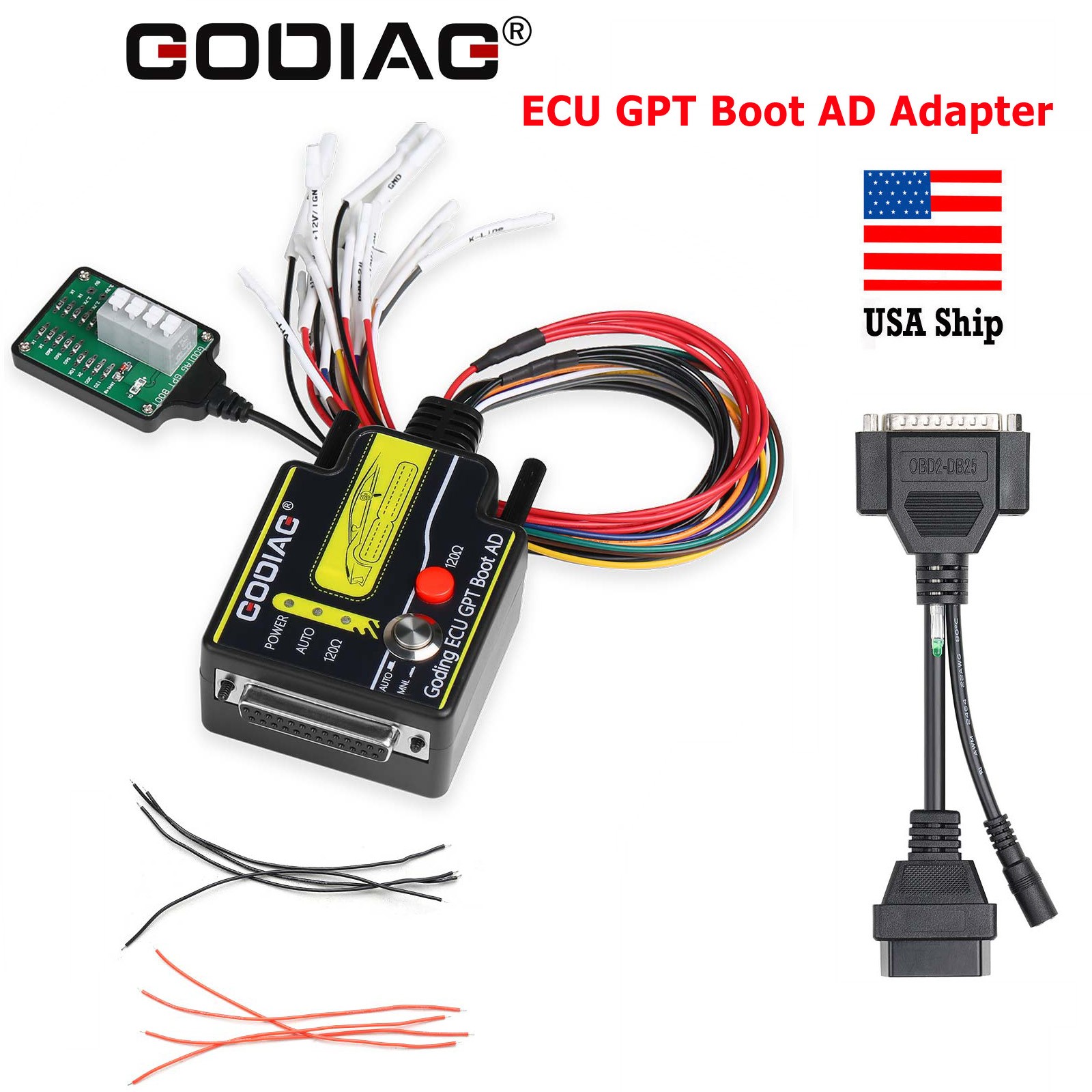GODIAG ECU GPT Boot AD Adapter Fit For J2534 devices and PC-MF-Lash