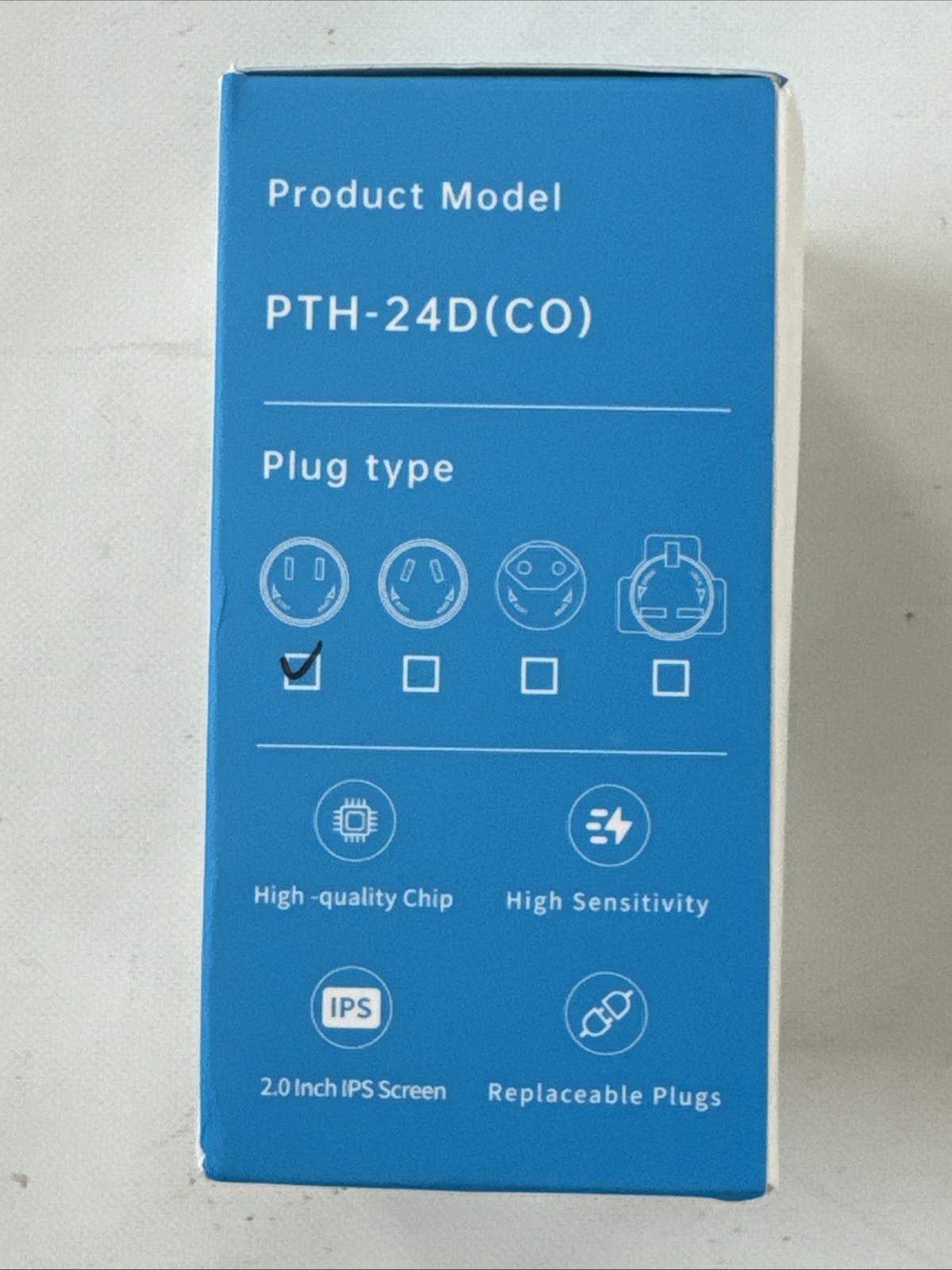 Plug In Carbon Monoxide Detector, Air Detector, PTH-24D(CO)