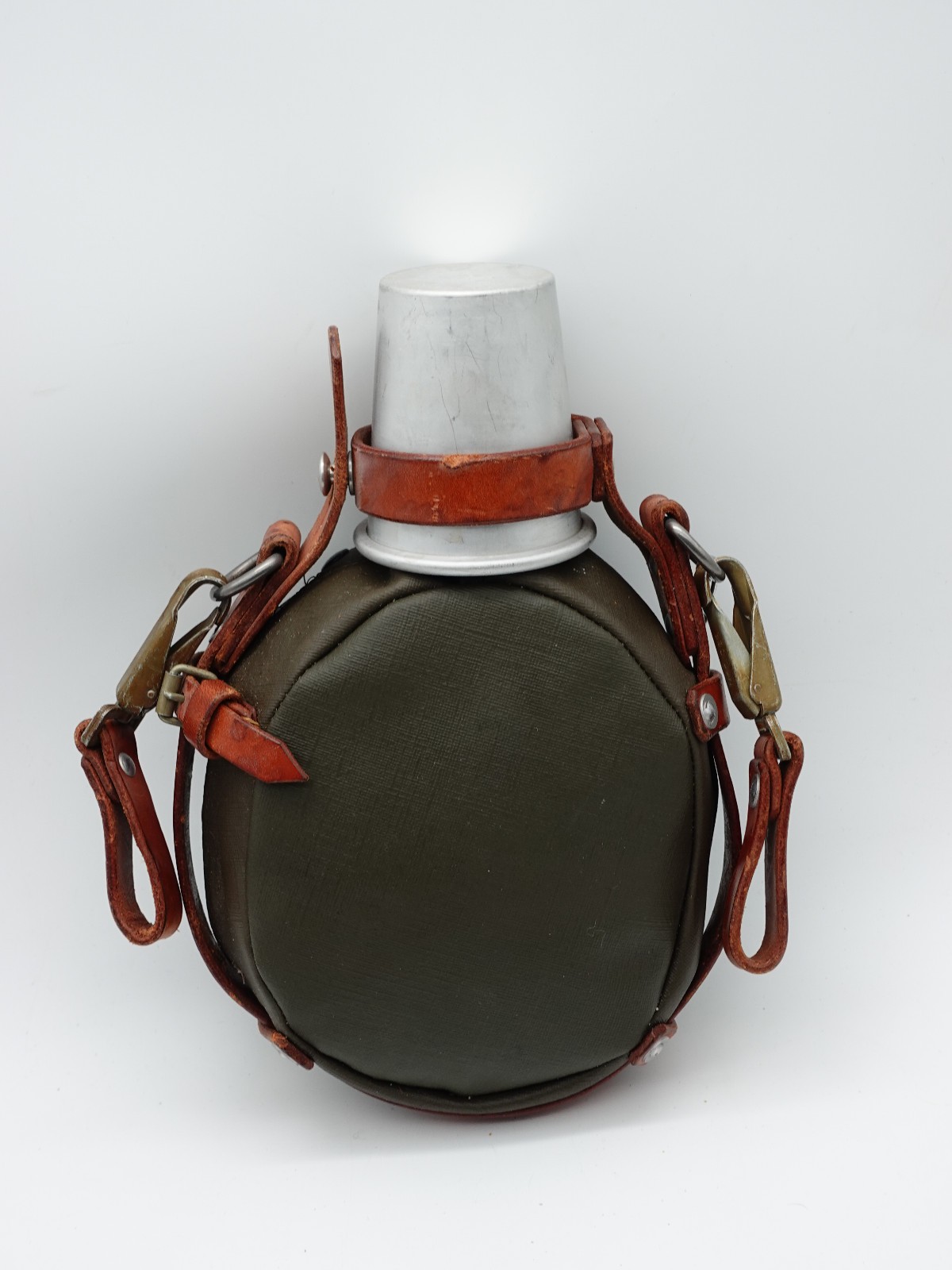 Superb Swiss Military 1971 Canteen Army Medic Bottle Labe Flask Glaus Lungern
