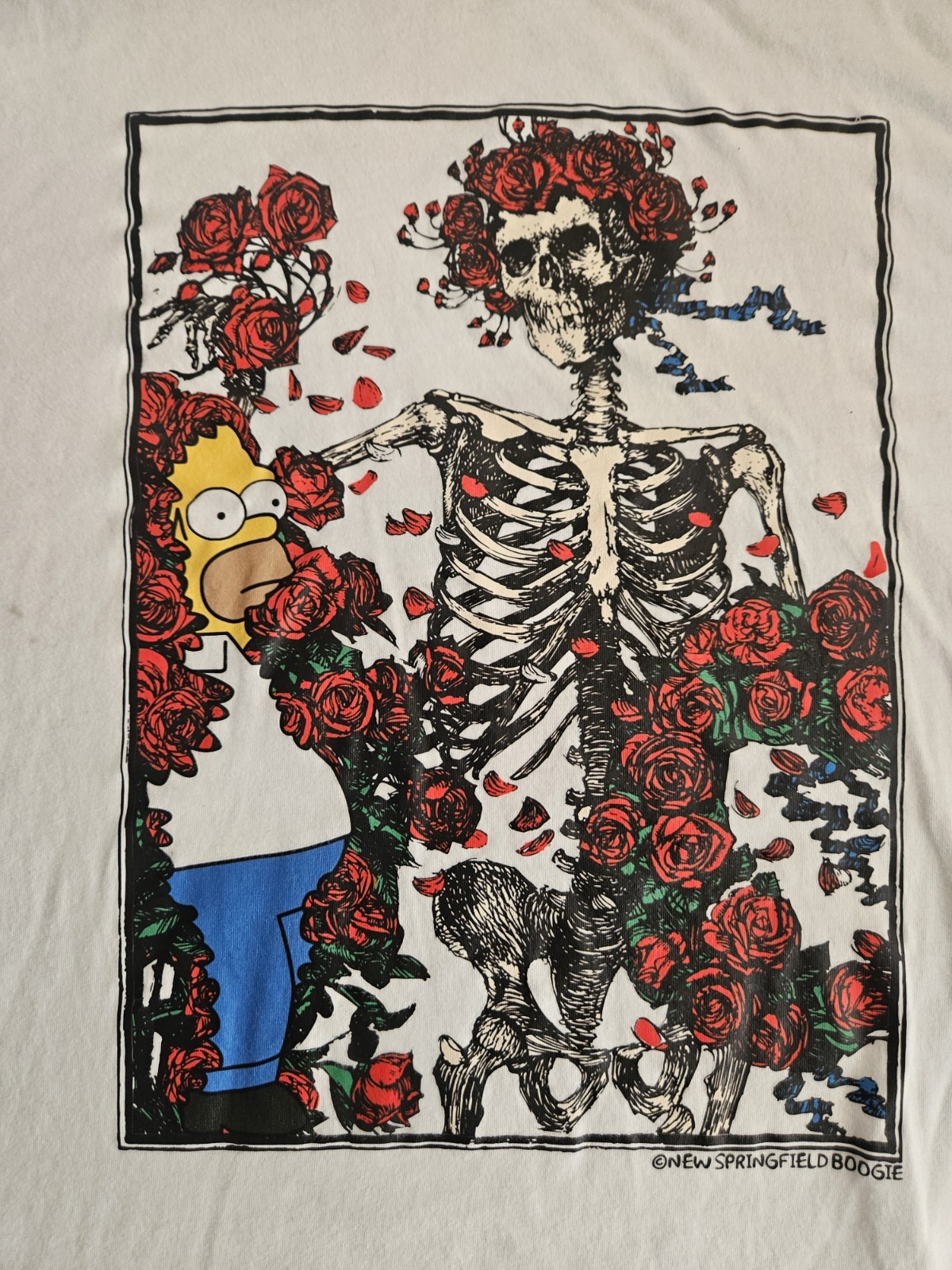 Grateful Dead BERTHA Homer Simpson Shakedown Lot Vintage Shirt XL Garcia RARE!💀
