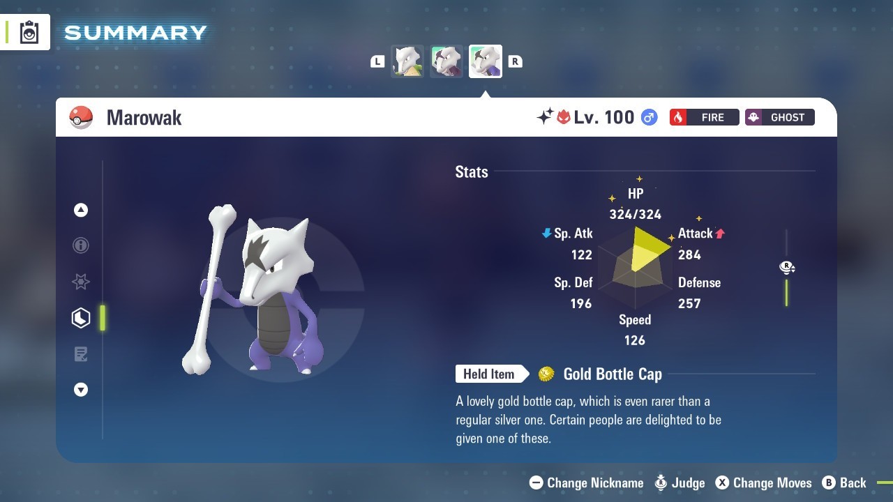 Pokémon Legends: Z-A Shiny Alolan Marowak 6iv ✨Max EV✨ ALPHA