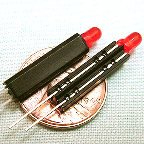 (100) 3mm Red LED ( on 3/4" standoffs ) Chicago Miniature Lamps # CMD2041