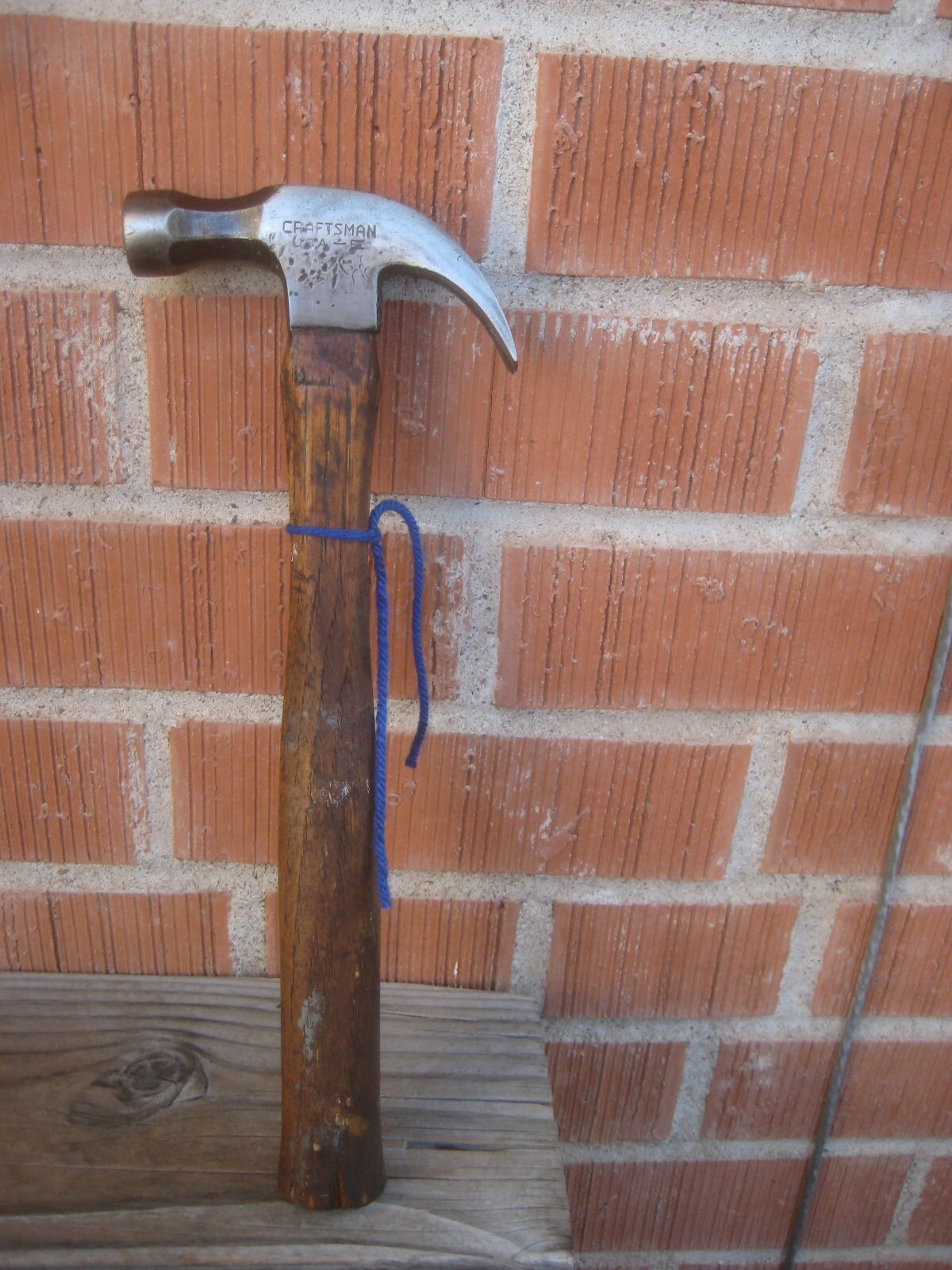 1950s Vintage 12 oz. Head x 12 1/2" Length * CRAFTSMAN * Curved Claw Hammer USA