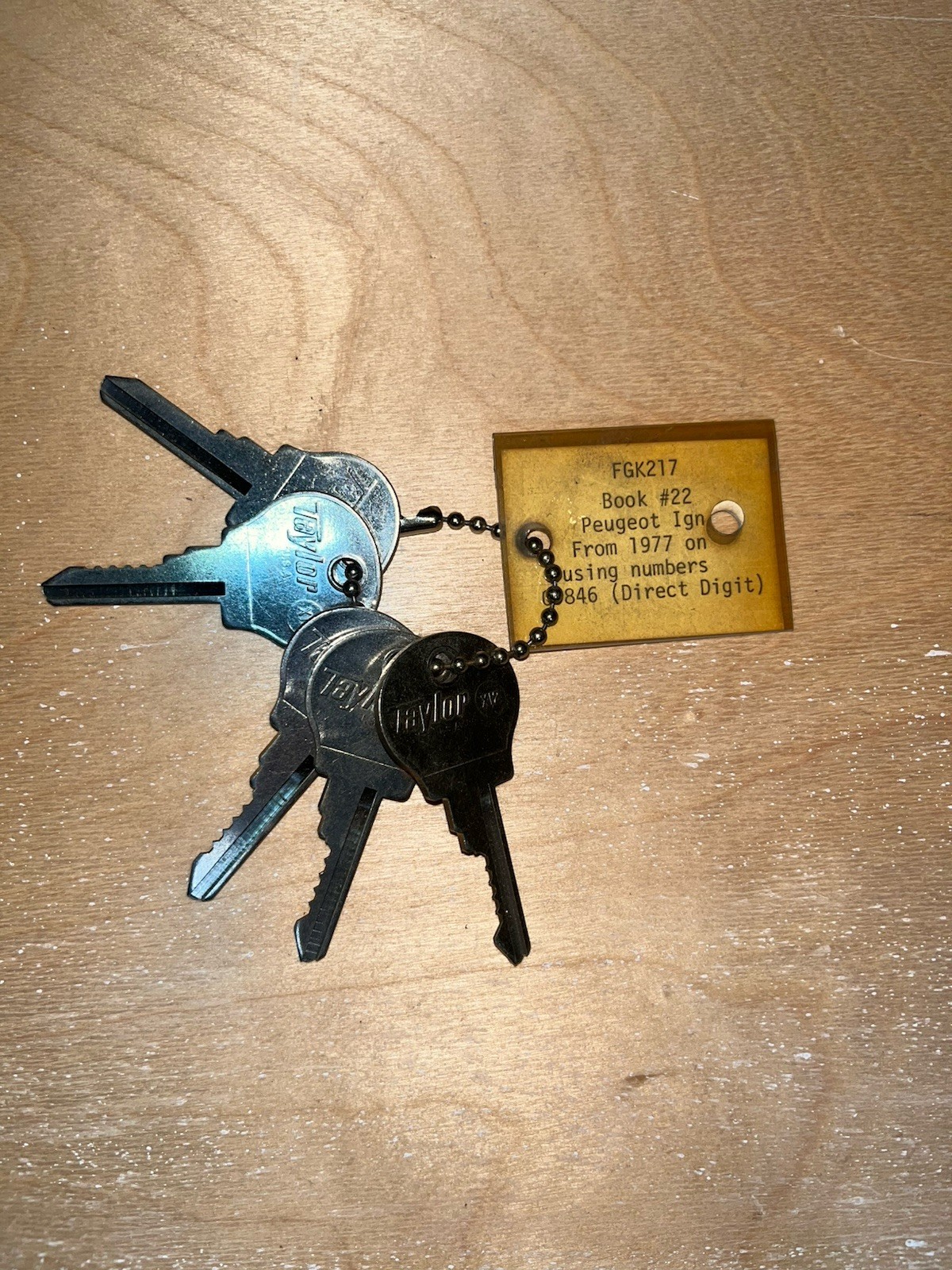 Peugeot 1977+ Space And Depth Keys