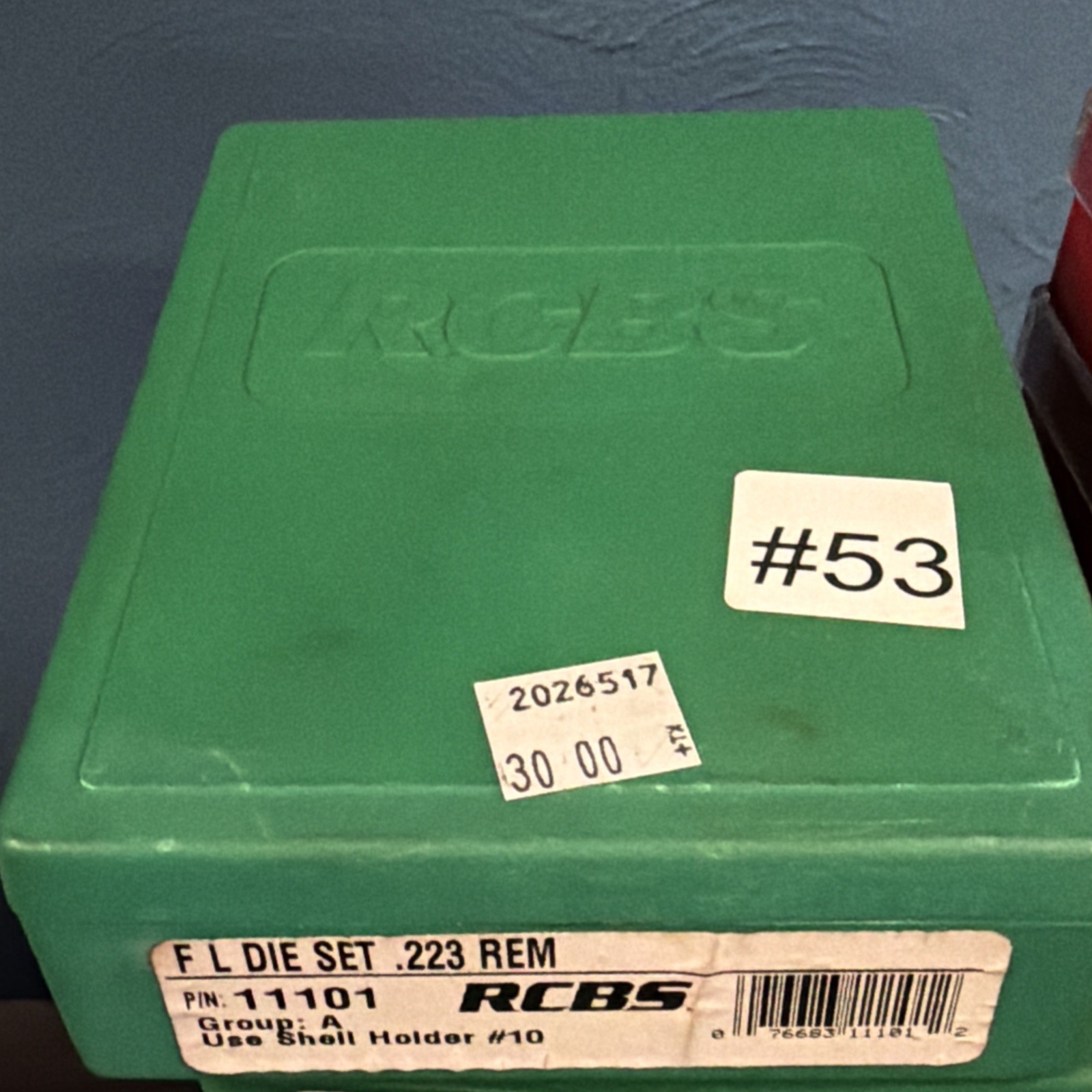 RCBS 11101 Full Length 2 Die Set for .223 Remington FL Die Set Used W Manual