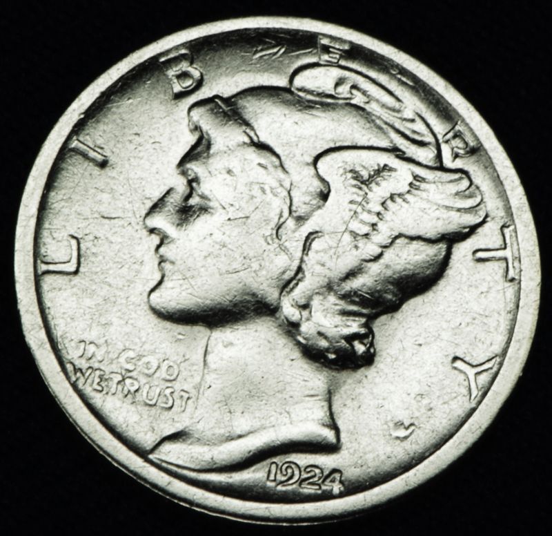 1924-S Mercury Silver Dime High Grade | Inventory A