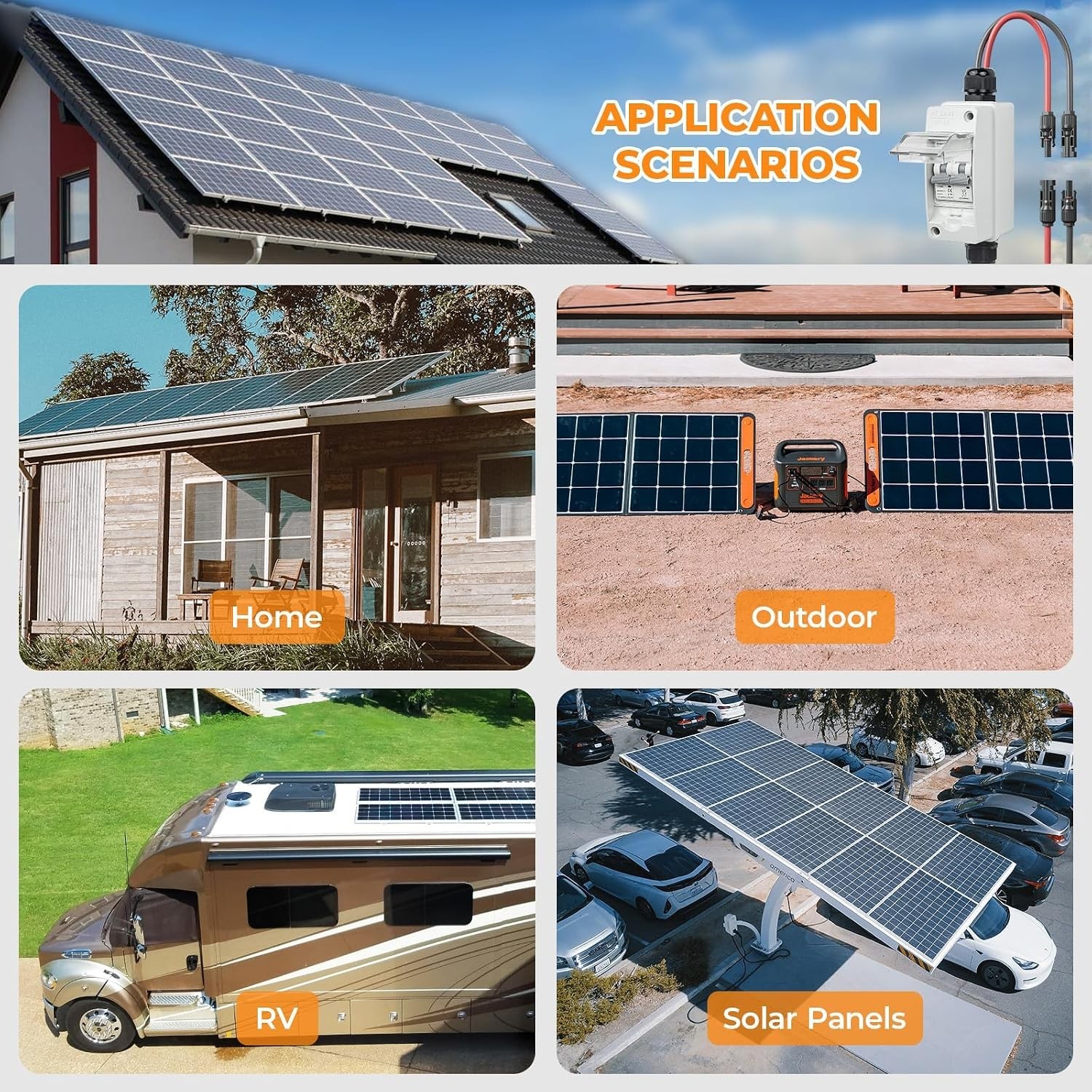 Easy-Install 1000V 60A Solar Disconnect Switch with Waterproof Features for RVs