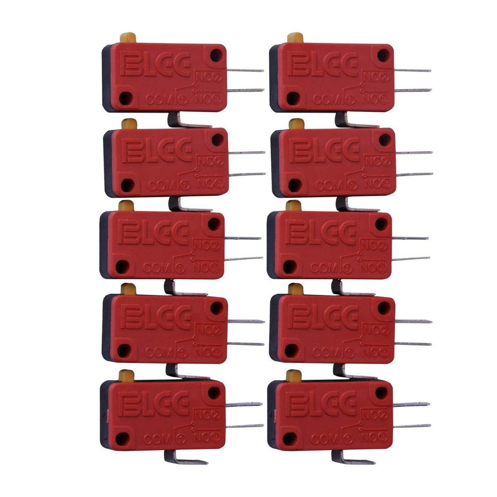 10/20Pcs 3 Pin Microswitch Push Button HAPP Standard For Arcade Mame Jamma Games