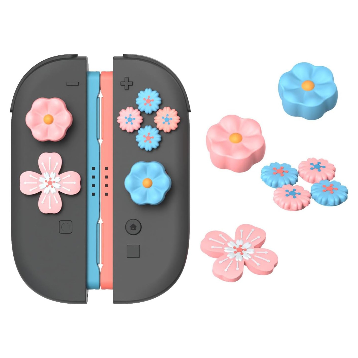 Thumb Grips & Button Caps for Nintendo Switch 2 – Silicone Joystick Covers