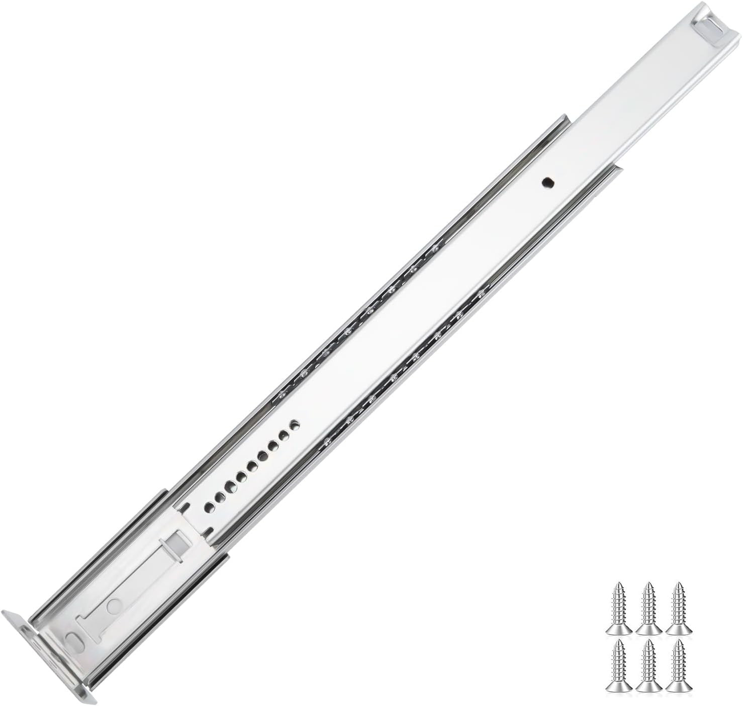 LONTAN 1 Pcs Center Mount Drawer Slides Bottom Mount for Cabinet and Dresser 14
