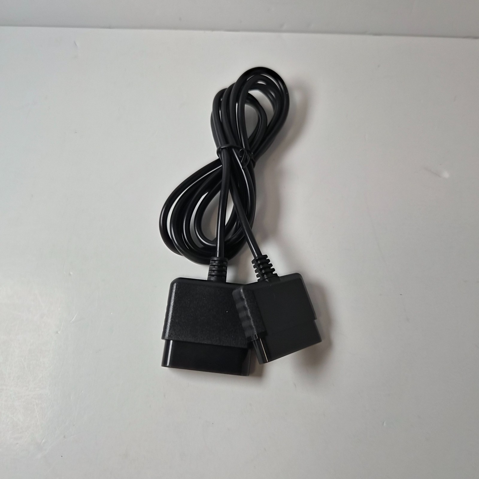 PS1 PS2 Controller Extension Cable Black Tested (CB)