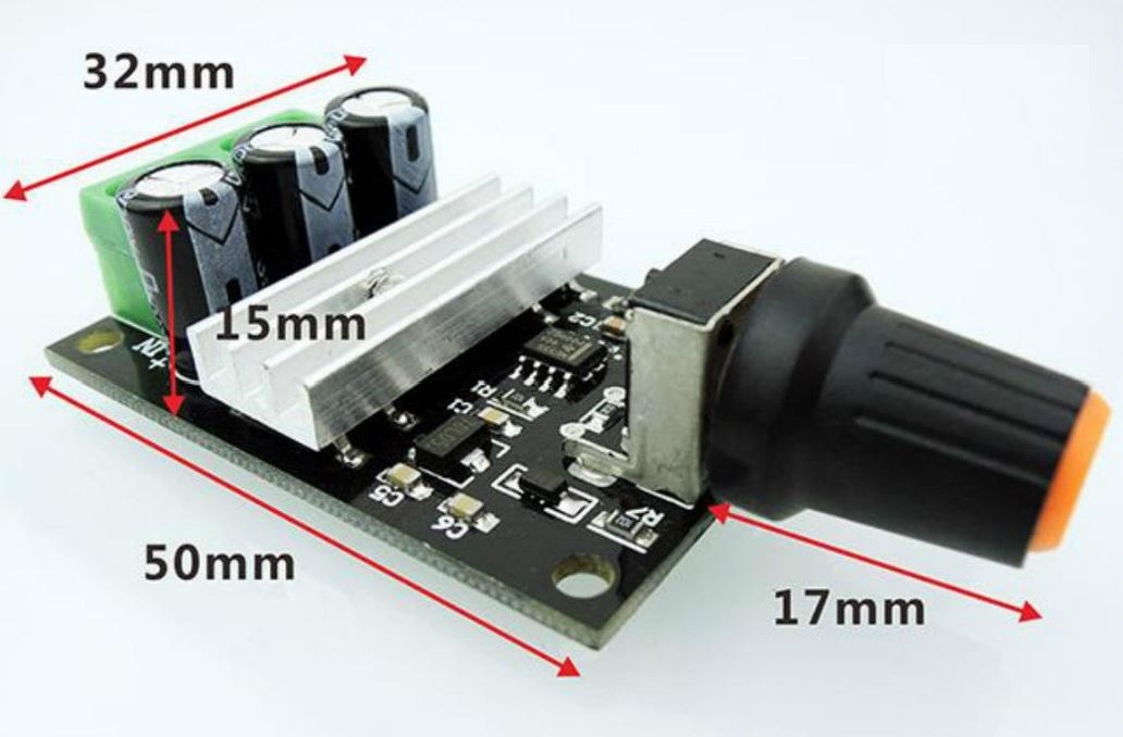 3 PCs DC 6V/12V/24V/28V 3A Mini PWM Motor Speed Regulator Controller Switch