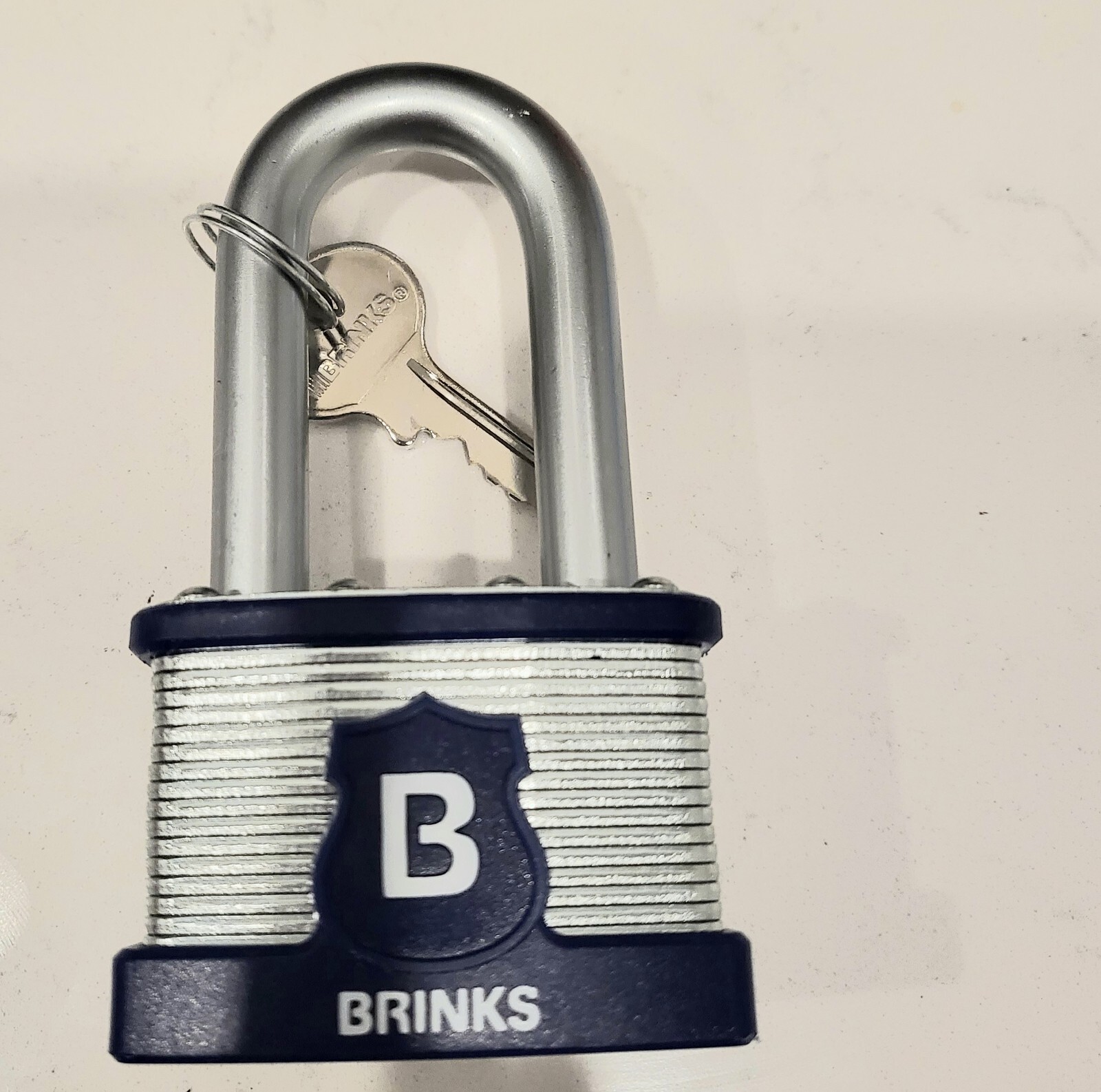 Brinks Max Security pin pick & cut resistant Laminated Steel Padlock lock & key