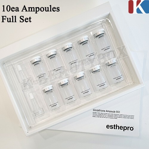 ESTHEPRO Glutathione Ampoule 8ml 10EA Aesthetic Skin Care Ampoule Made in korea