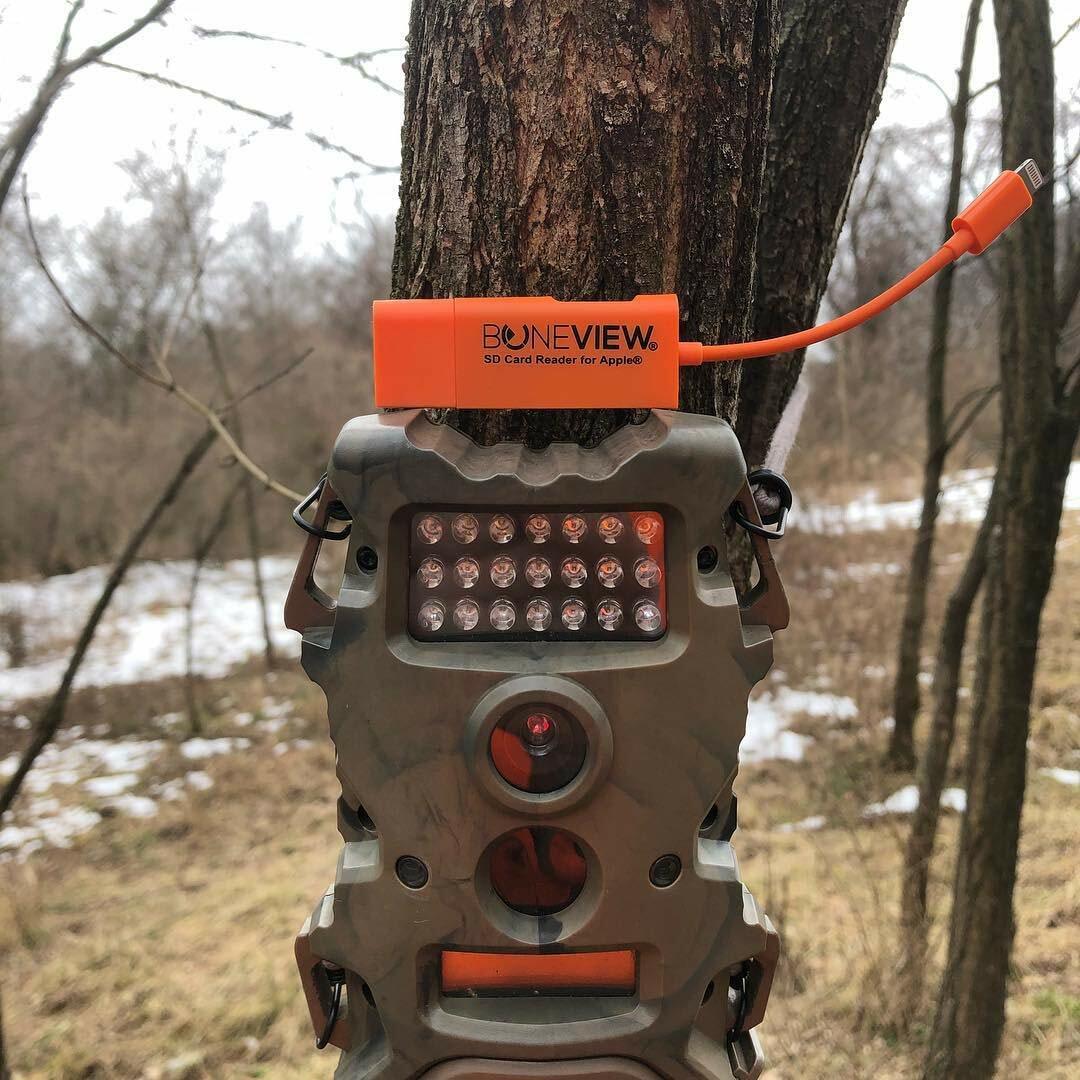 BoneView Trail Camera Viewer for all Apple iPhone iPad devices SD Card Reader