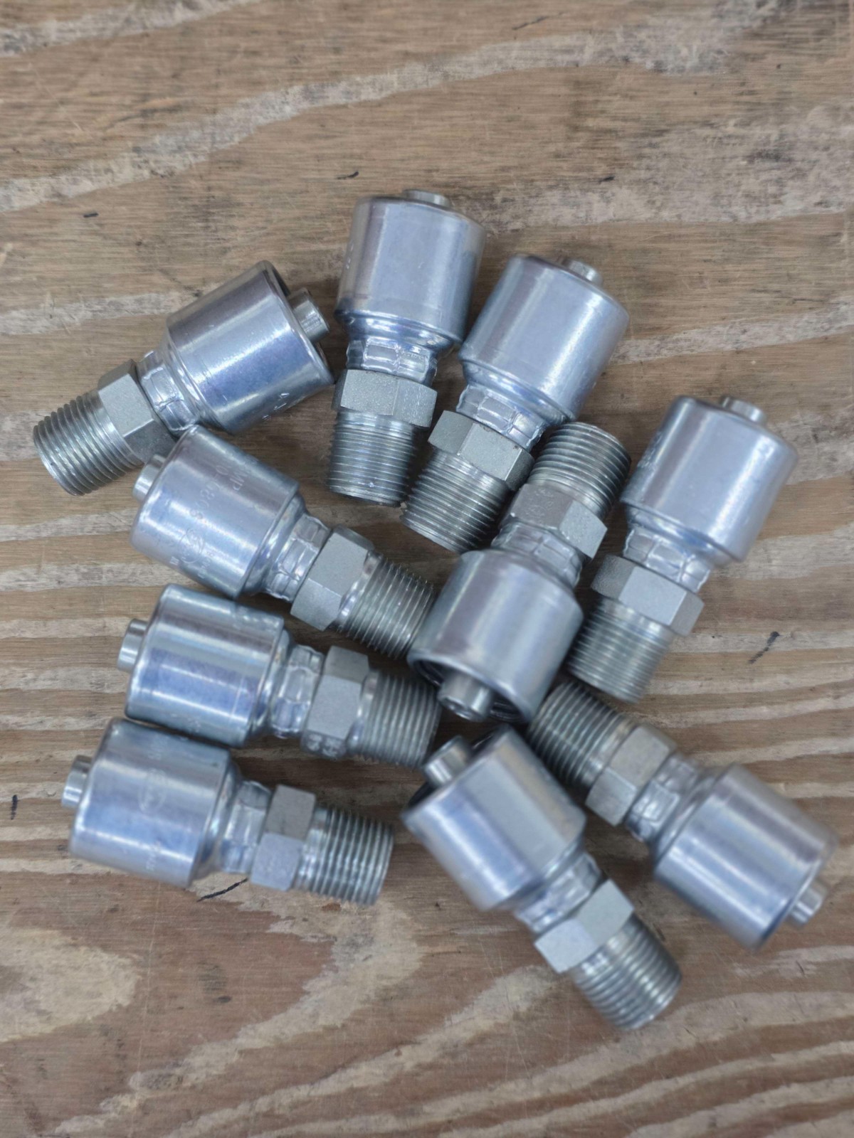 PACK OF 10 GATES HYDRAULIC HOSE FITTINGS G25100-0608 (6G-8MP)