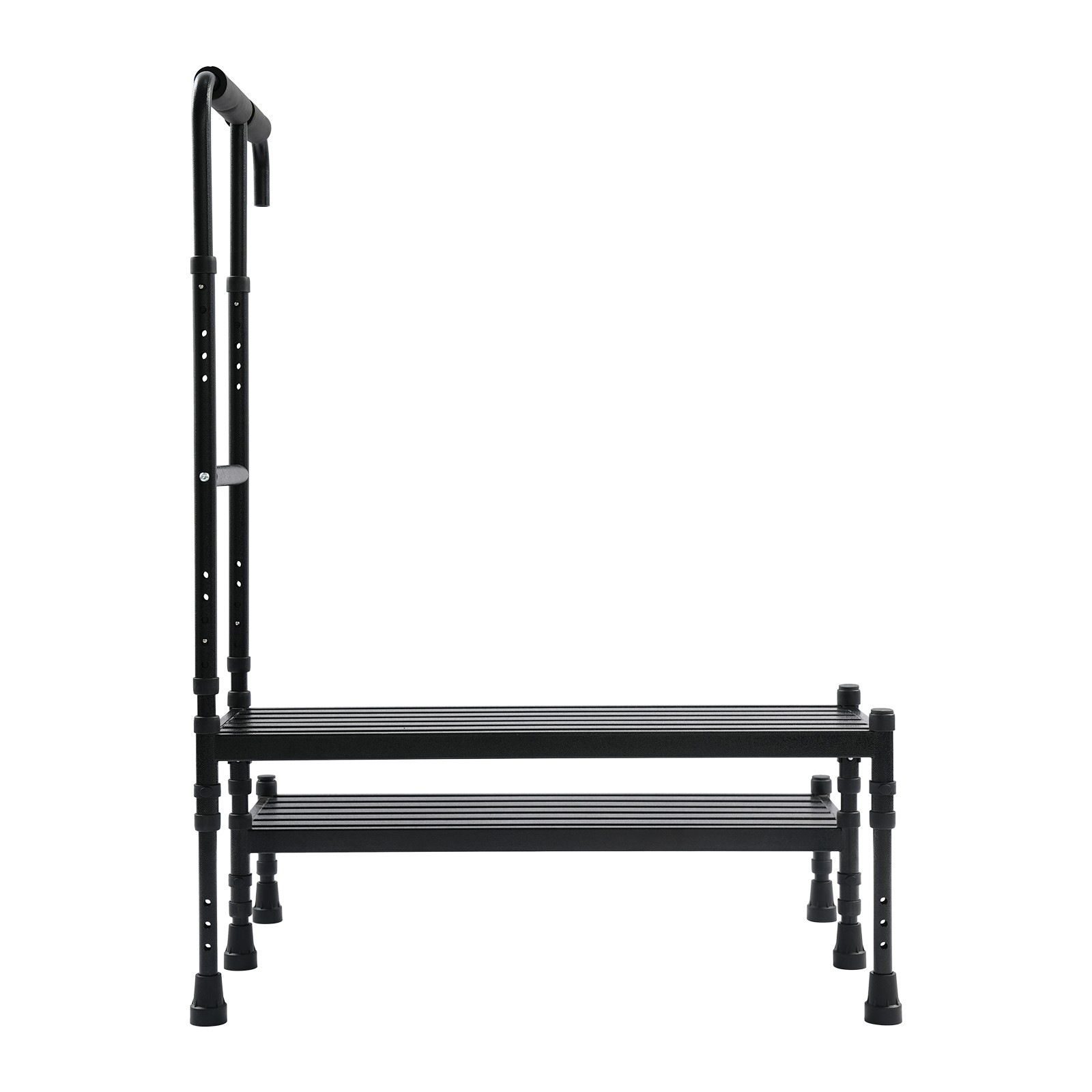 Step Stool with Handle, Adult Ramp with Handrail, Metal Stepping Stool
