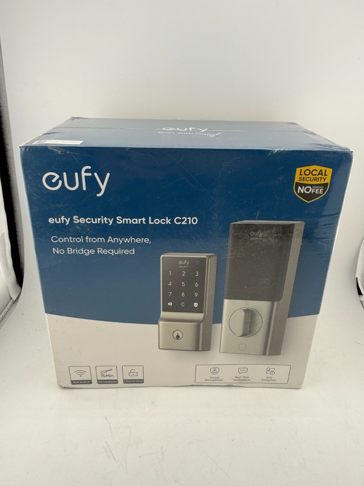 SEALED eufy Smart Lock C210 Keyless Entry Touch Lock Built-in WiFi Deadbolt App