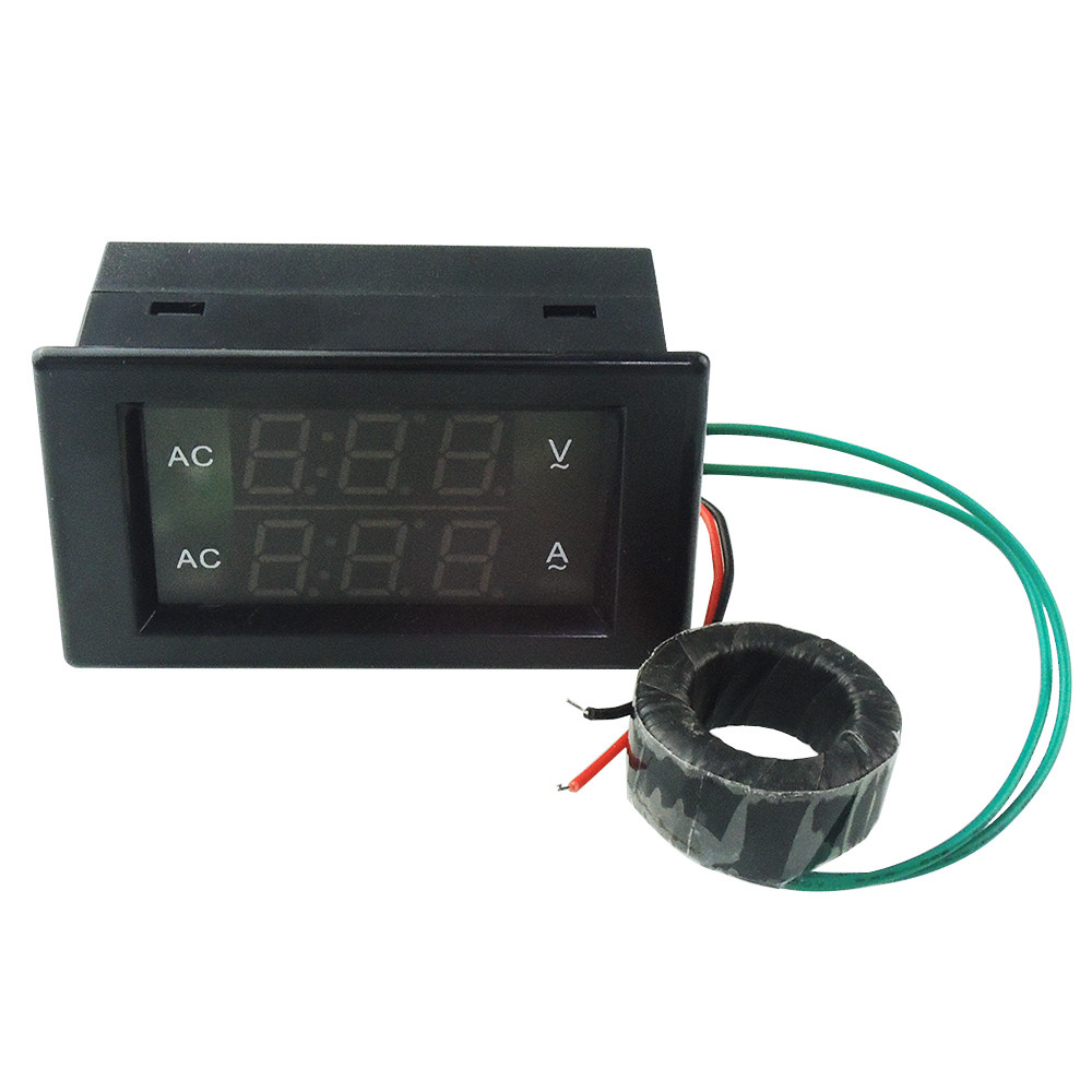 AC 500V 100A LED Digital Volt Watt Voltage Ampere Panel Meter Voltmeter Ammeter