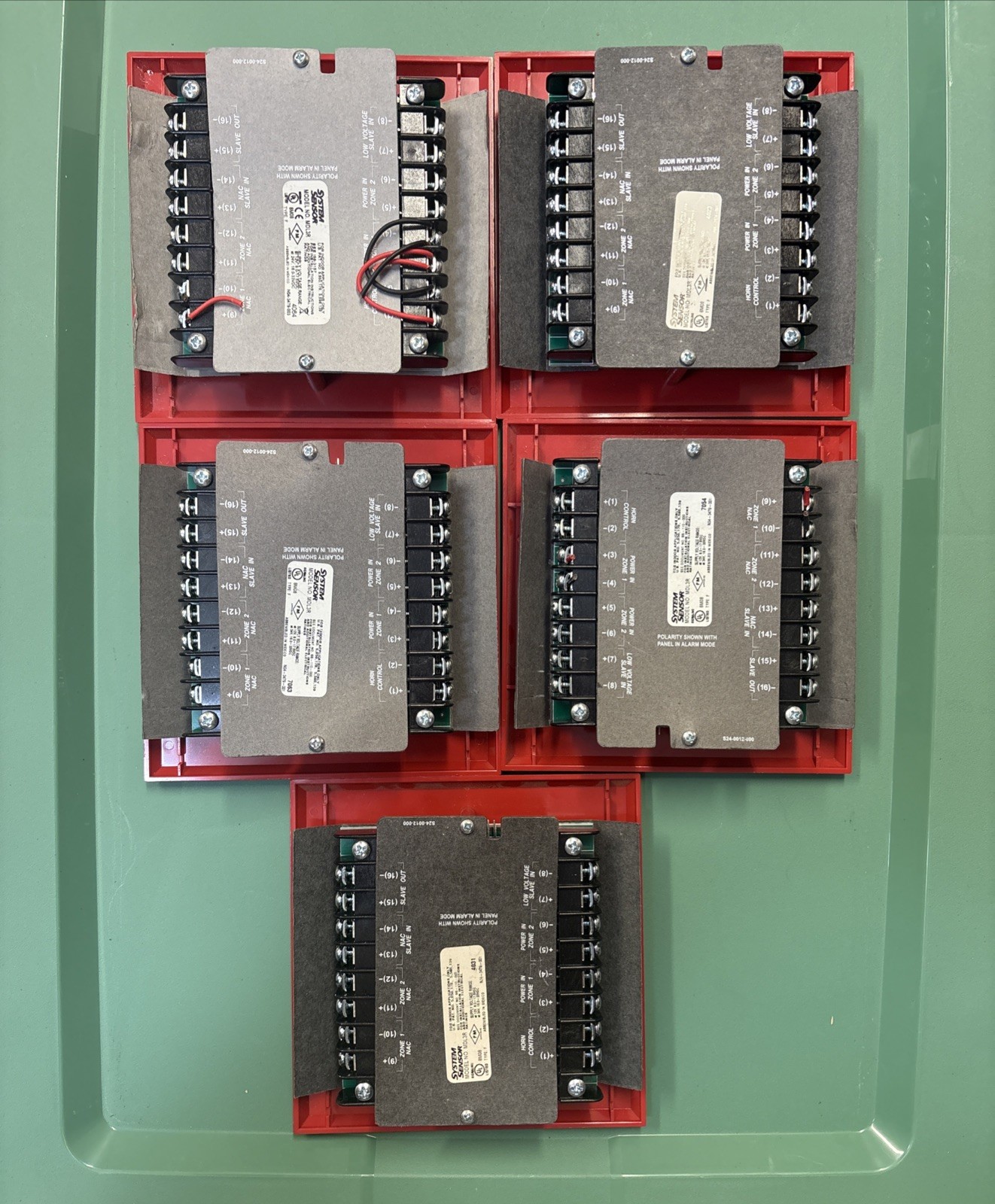 MDL3R Red Cover System Sensor Fire Alarm Sync Module - Used