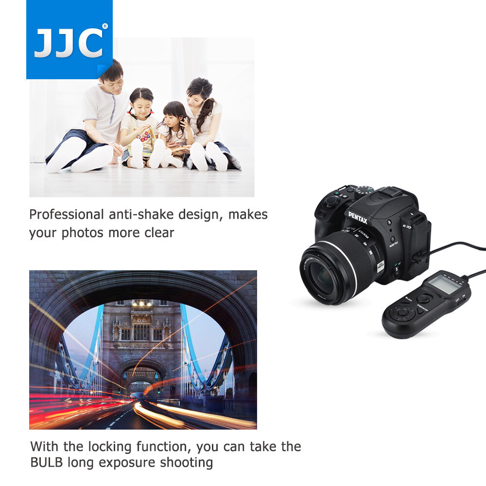 JJC LCD Timer Remote Control for Canon EOS 6D 50D 40D 30D 1D IV Replace TC-80N3