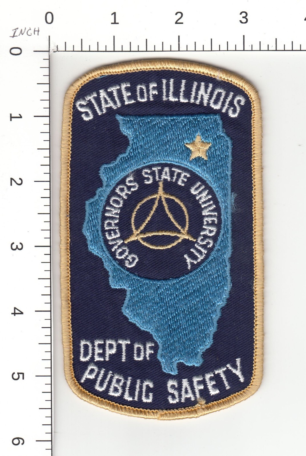 GOVERNORS STATE UNIVERSITY DEPT PUBLIC SAFETY ILLINOIS POLICE COLLECTIBLE PATCH
