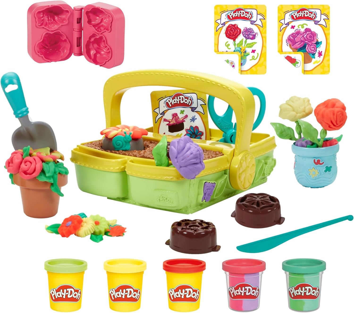 Play-Doh Blooming Flower Garden Toy Playset, Nature Pretend Play, Kids Arts