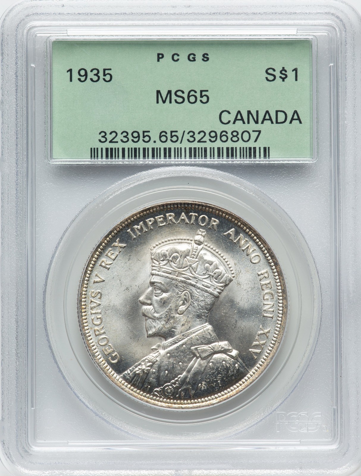 Canada 1935 Silver Dollar - PCGS MS65 - VERY PQ - LOOKS FINER!