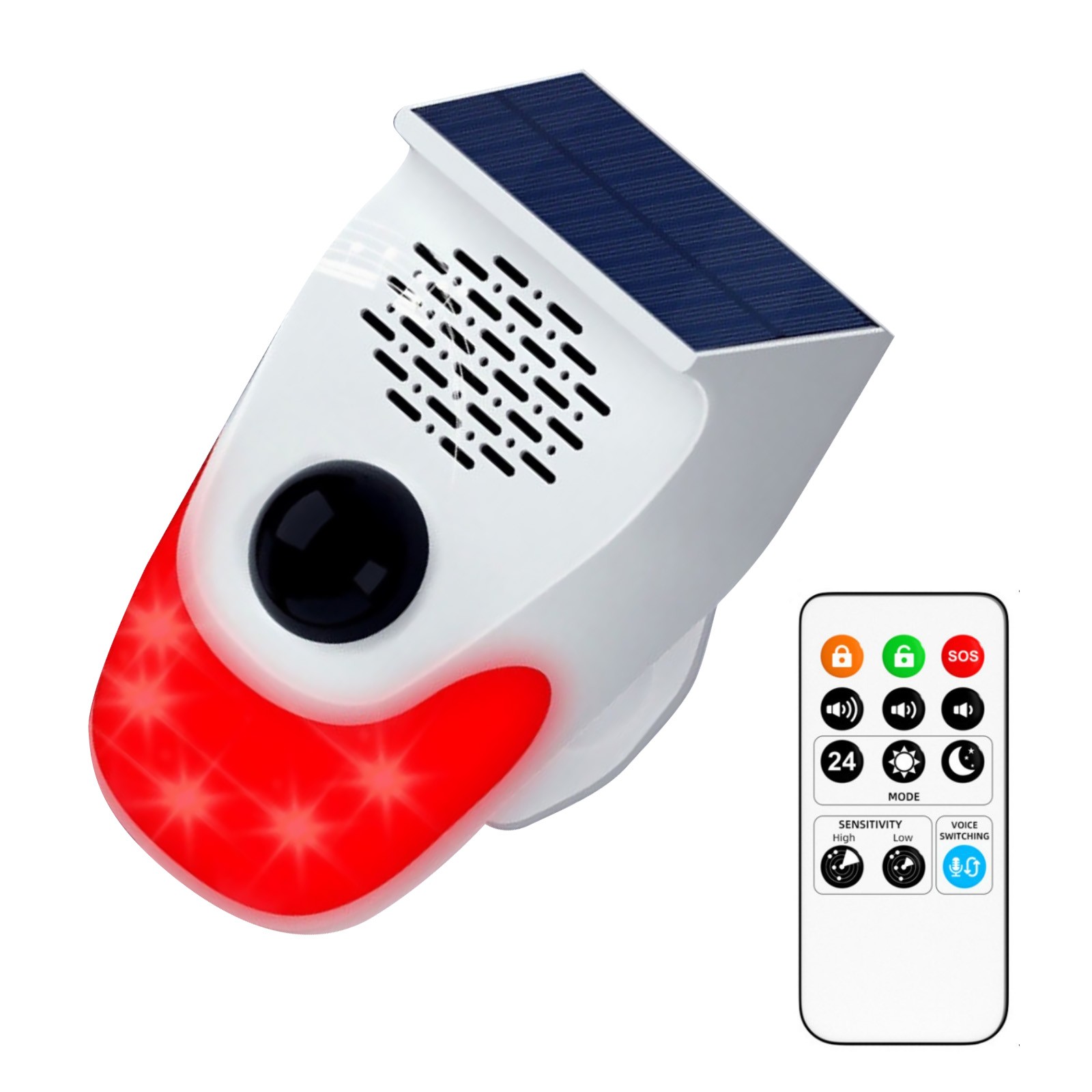 Indoor/Outdoor Infrared Detector IP65 Waterproof Solar/Battery/USB Power Supply