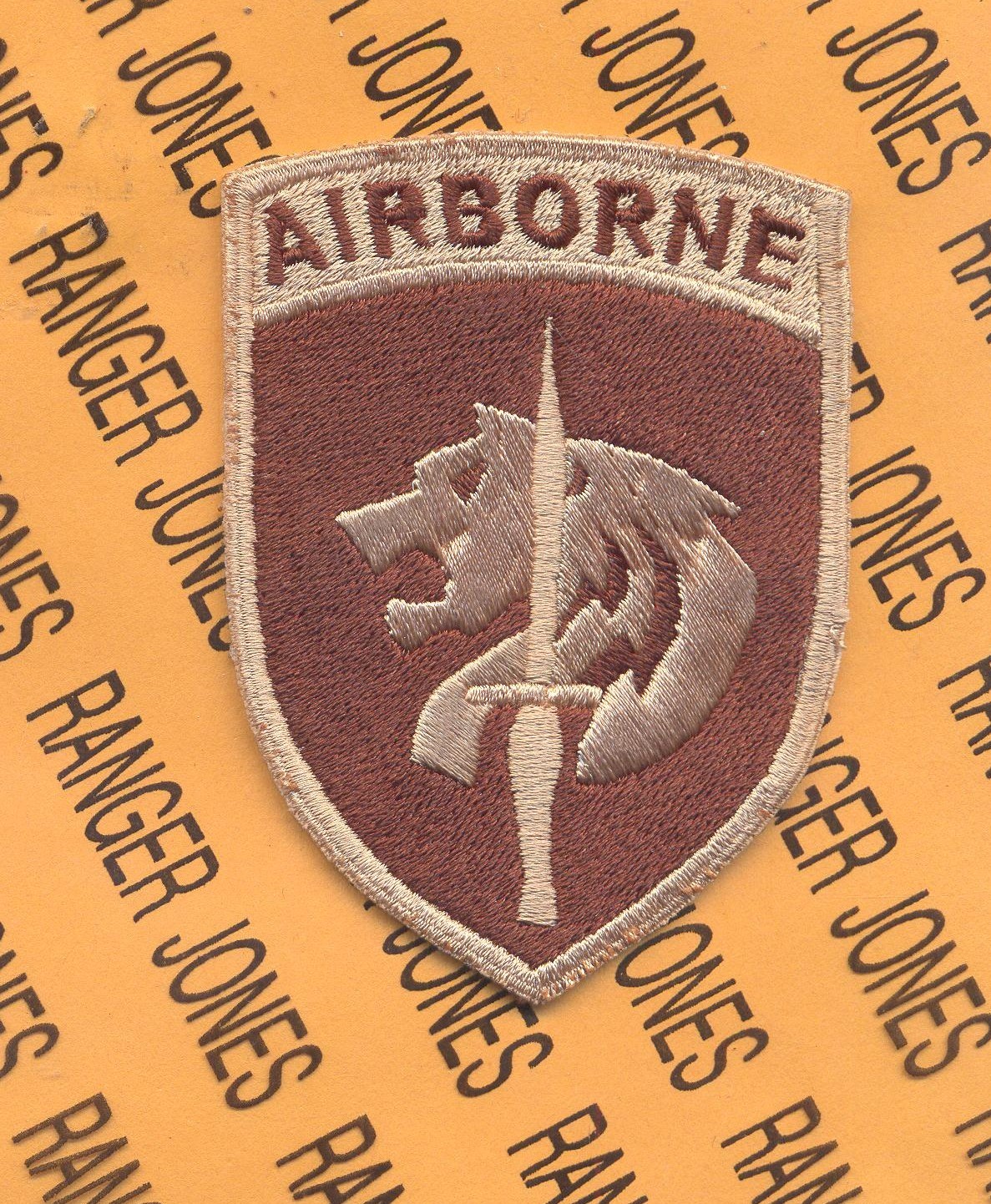 US Army Special Operations Command Africa Airborne SOCAF ~3.5 Desert DCU patch