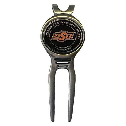 NCAA OKLAHOMA STATE COWBOYS Golf Belt Clip Divot Tool Antique with Removable ...