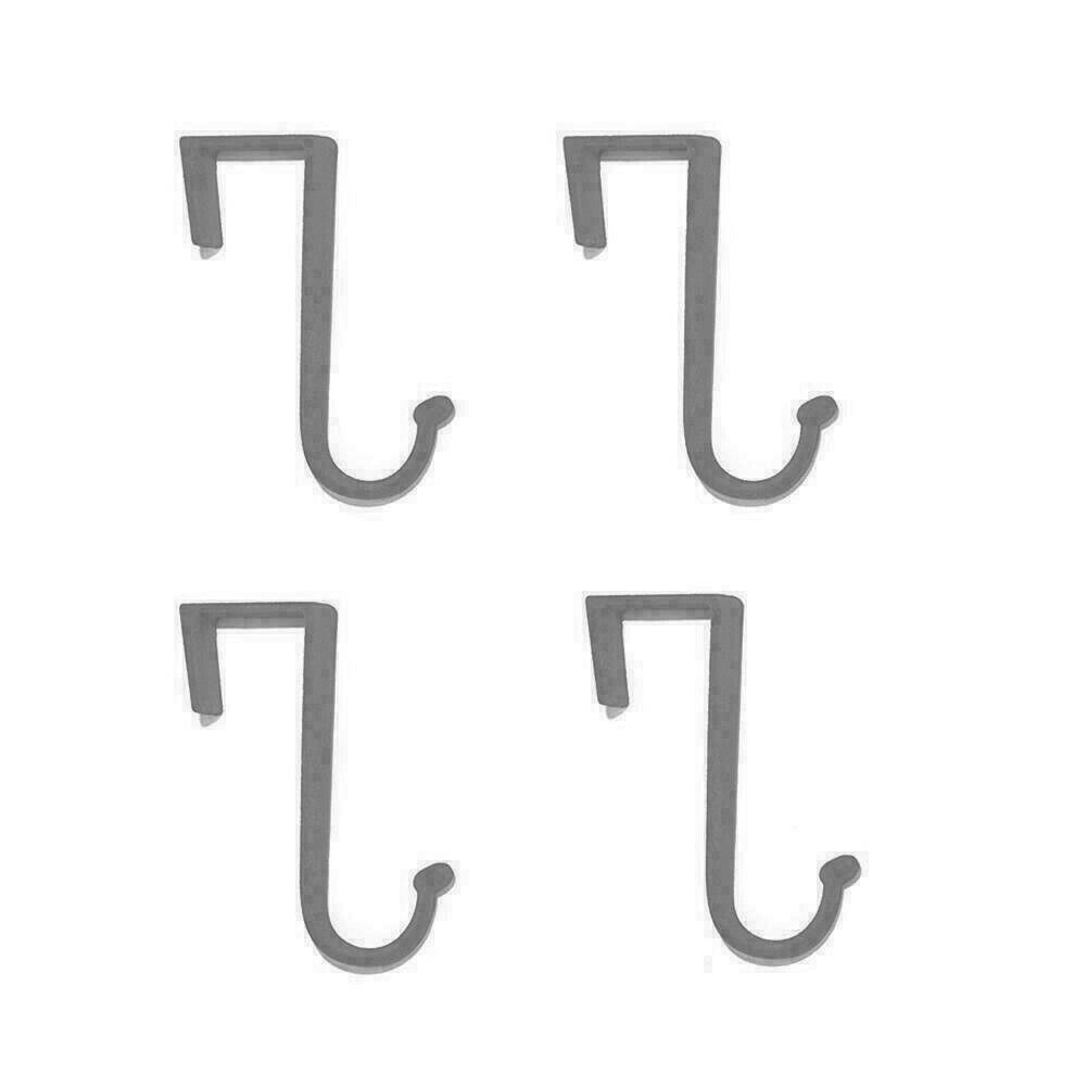 JOY Mangano Huggable Hooks 4 pack Over-the-Door Hooks Grey