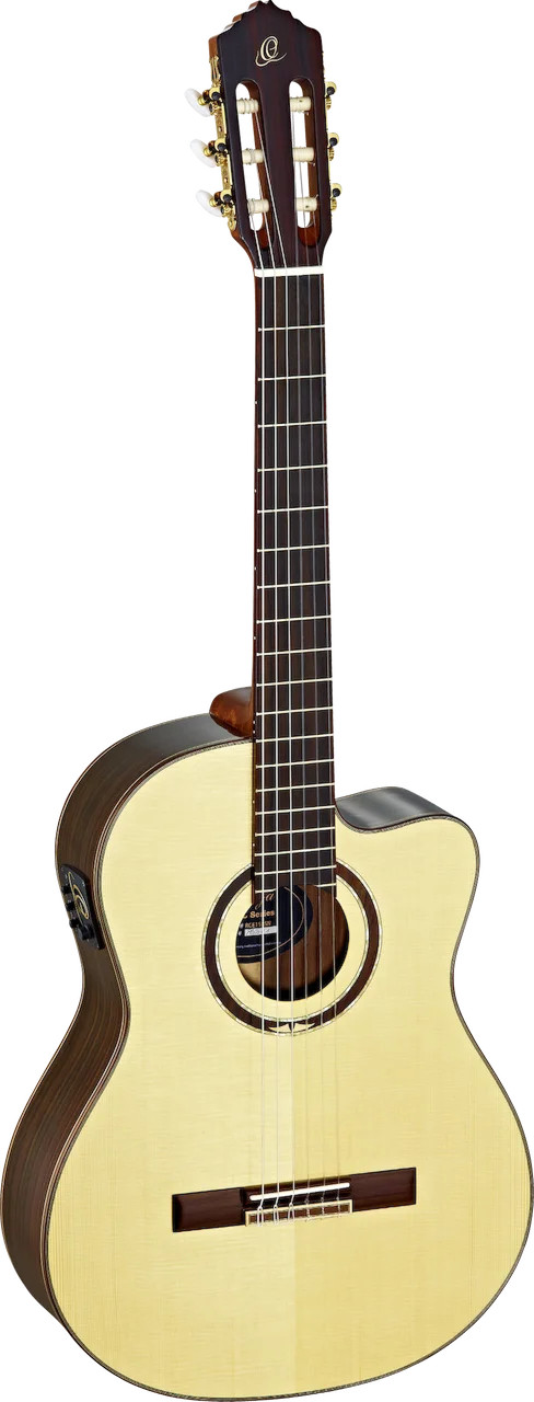 Ortega Guitars RCE158SN Feel Series Slim Neck Acoustic Electric Nylon 6-Strin...