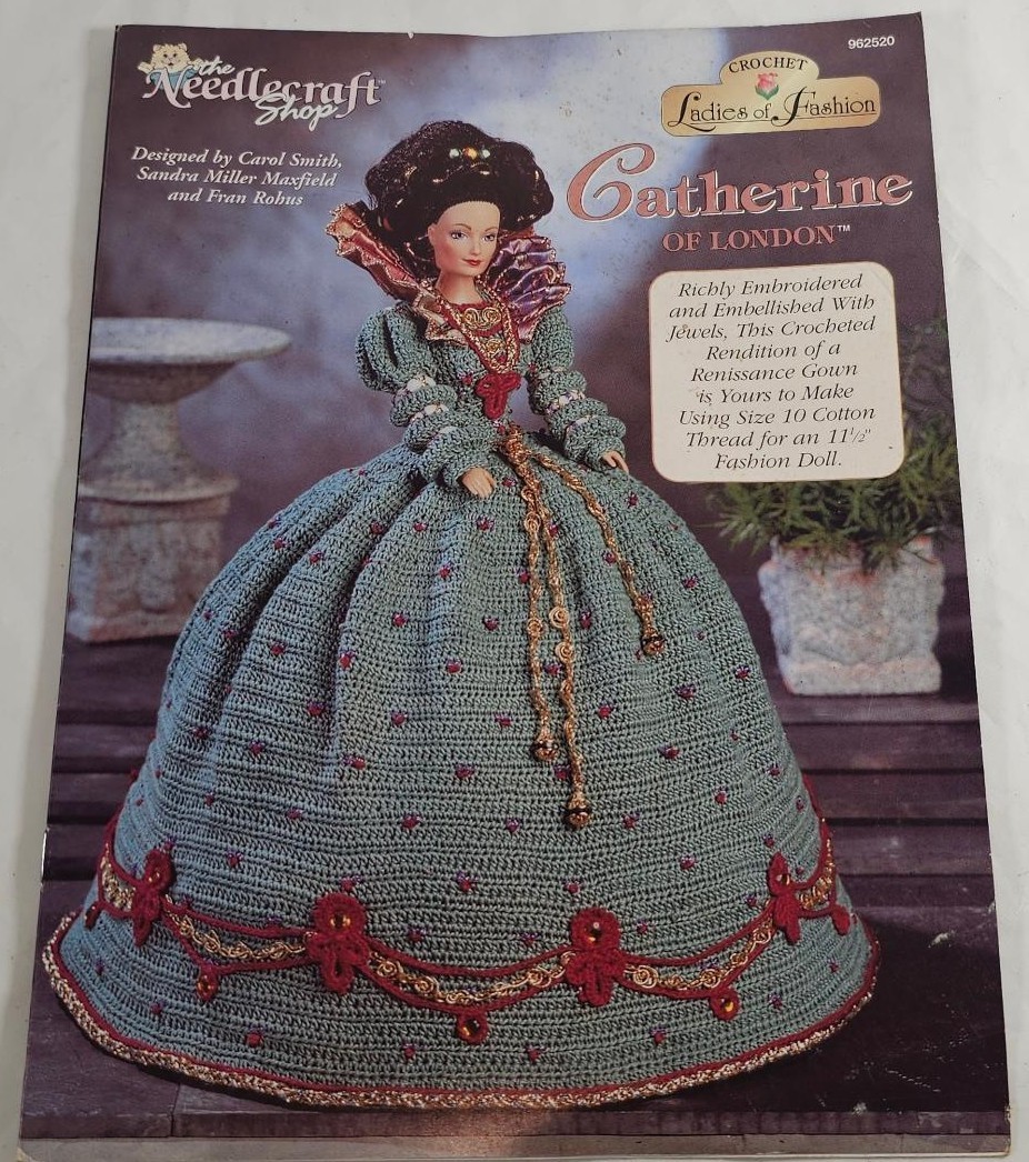 The Needlecraft Shop Crochet Pattern Catherine of London Doll Dress #962520