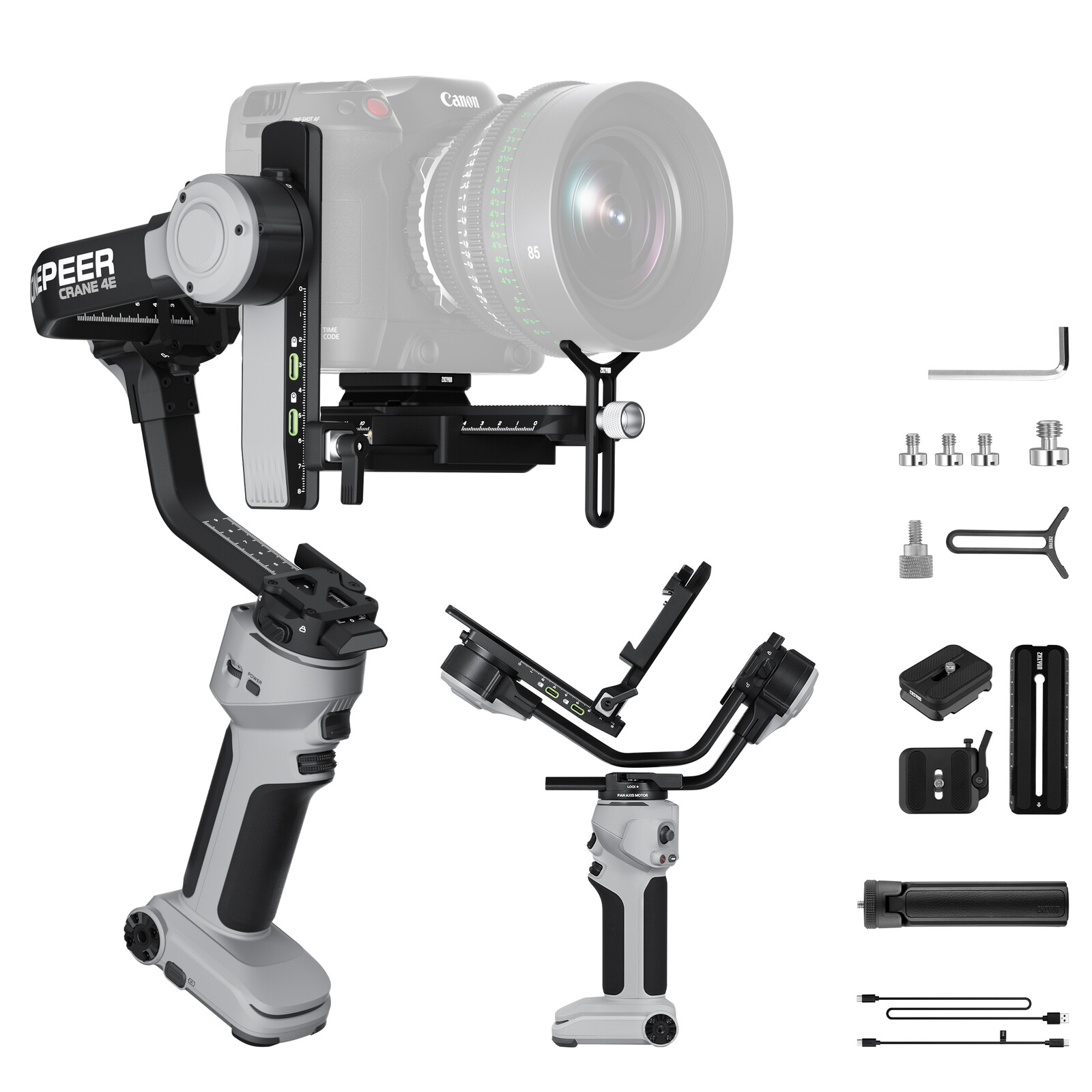 Zhiyun Crane 4E 3-Axis Handheld Gimbal Stabilizer for DSLR Mirrorless Cameras