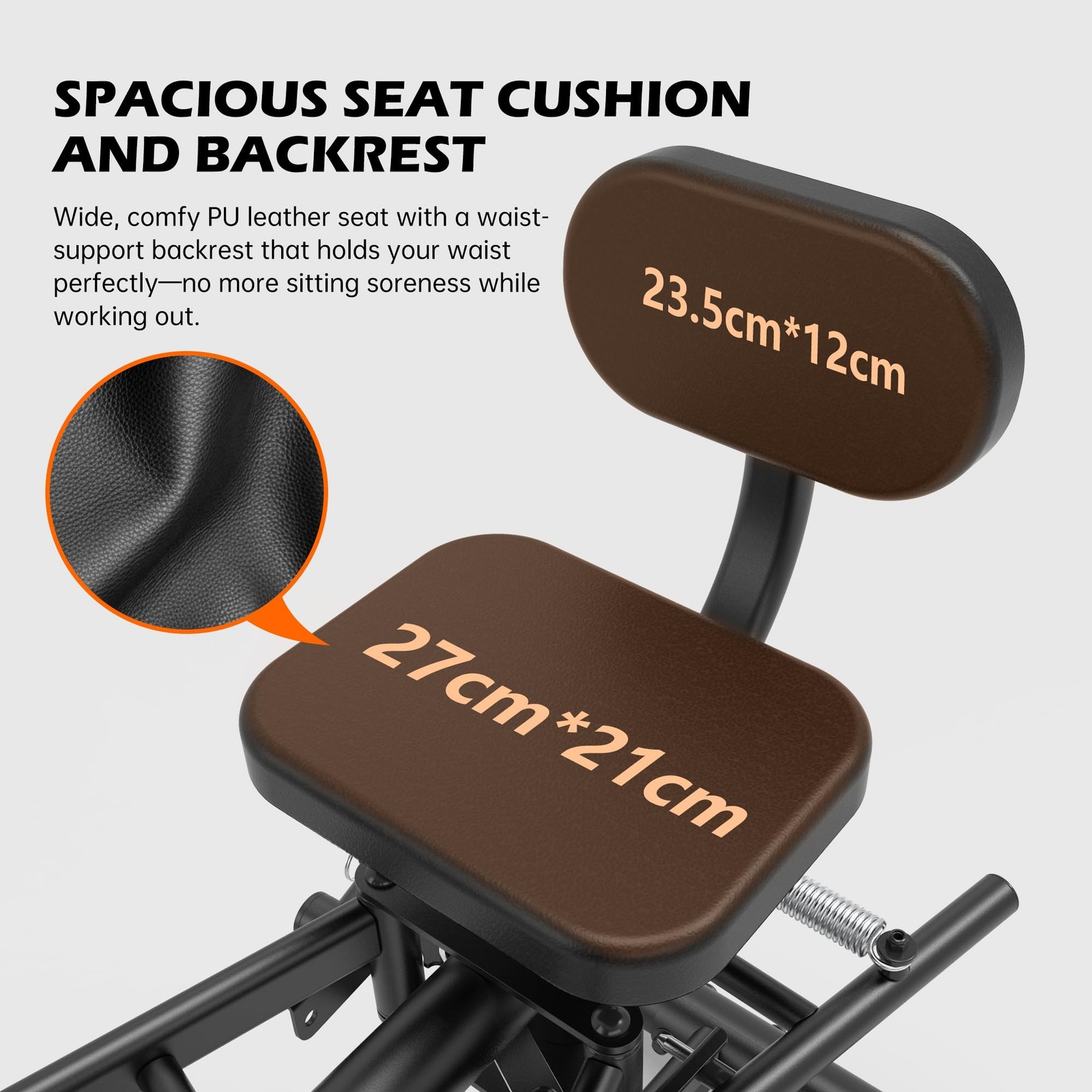 Hip Abductor and Thigh Exercise Machine, Compact Glute Trainer with Black