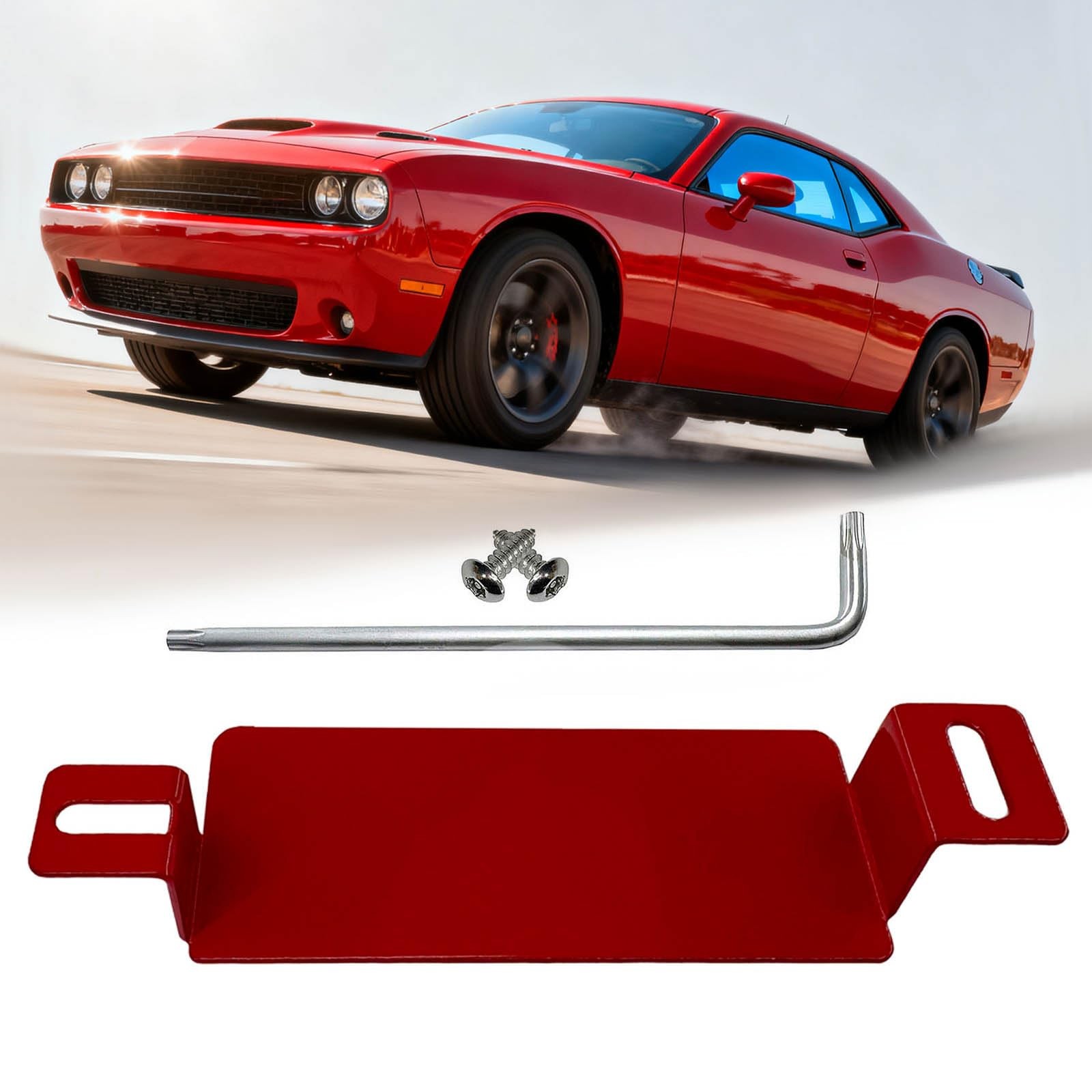 F-LptStor New Upgrade Car Anti-Theft Steel Neutral Cover, Suitable for Red