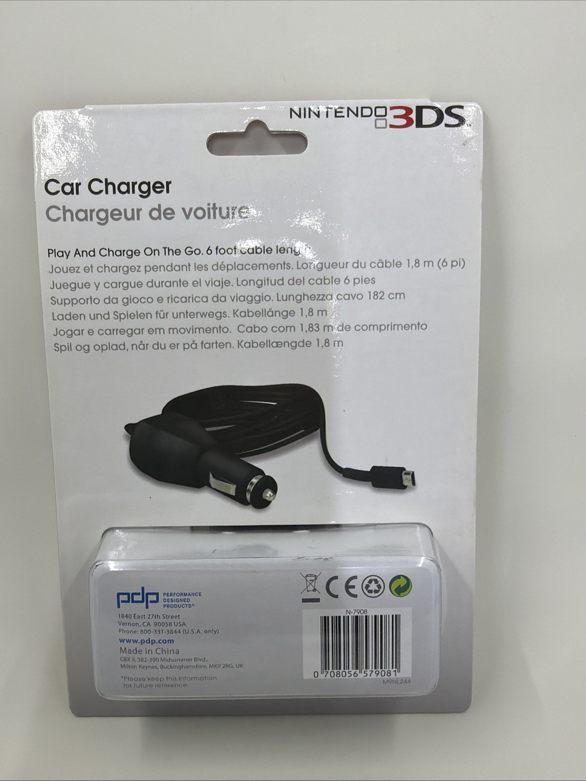 Nintendo 3DS Car Charger Black OEM
