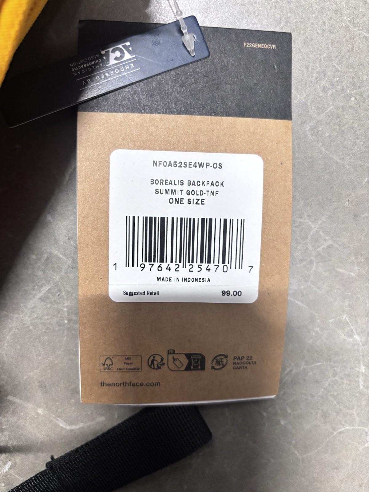 The North Face Borealis Backpack (BLACK/YELLOW)