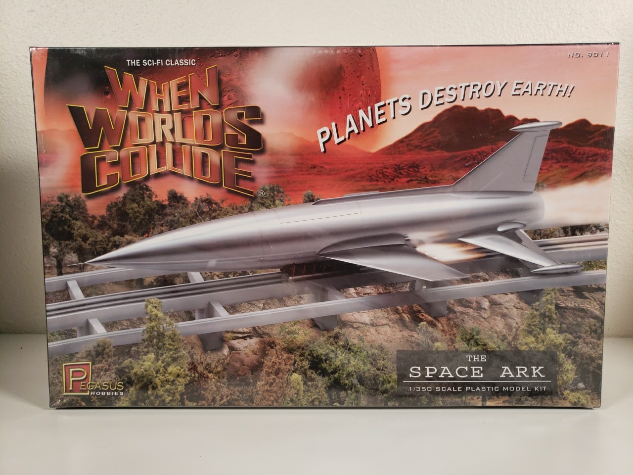 SCI-FI Rocket Model Kit Pegasus When Worlds Collide Space Ark 1/350 NEW Sealed