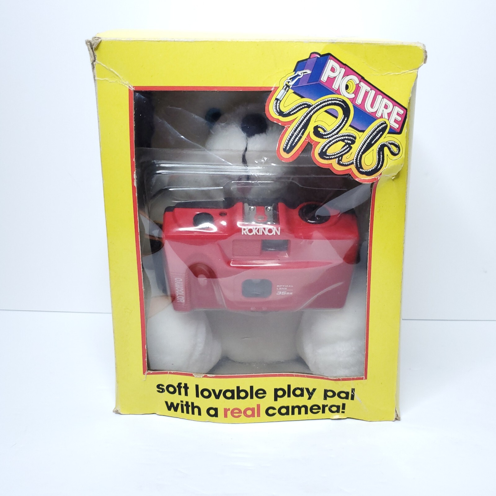 Picture Pals Plush Bear Camera Rokina 35mm Camcolor Red 1989 Vintage