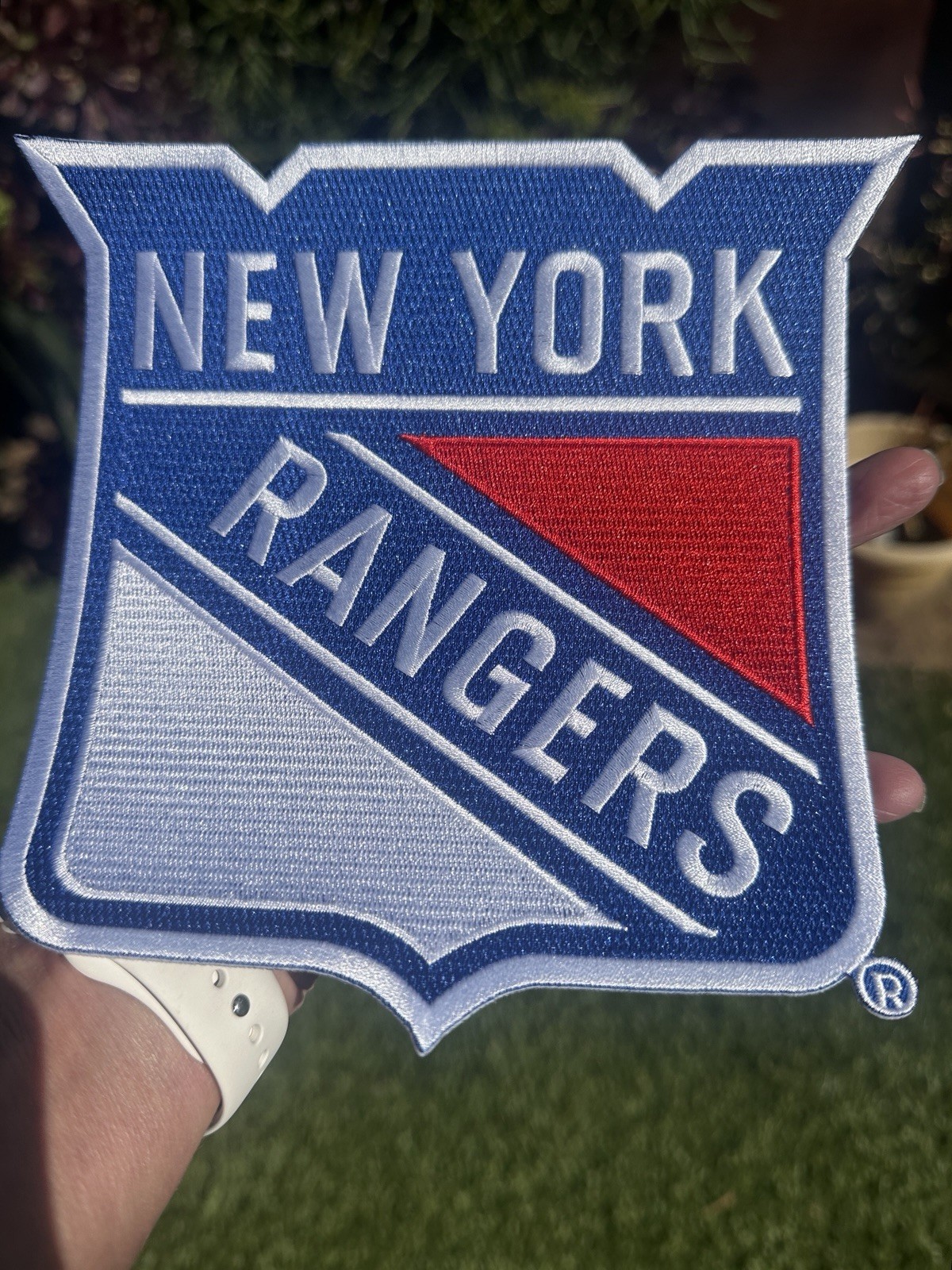 New York Rangers GIANT Patch 7” X 7”