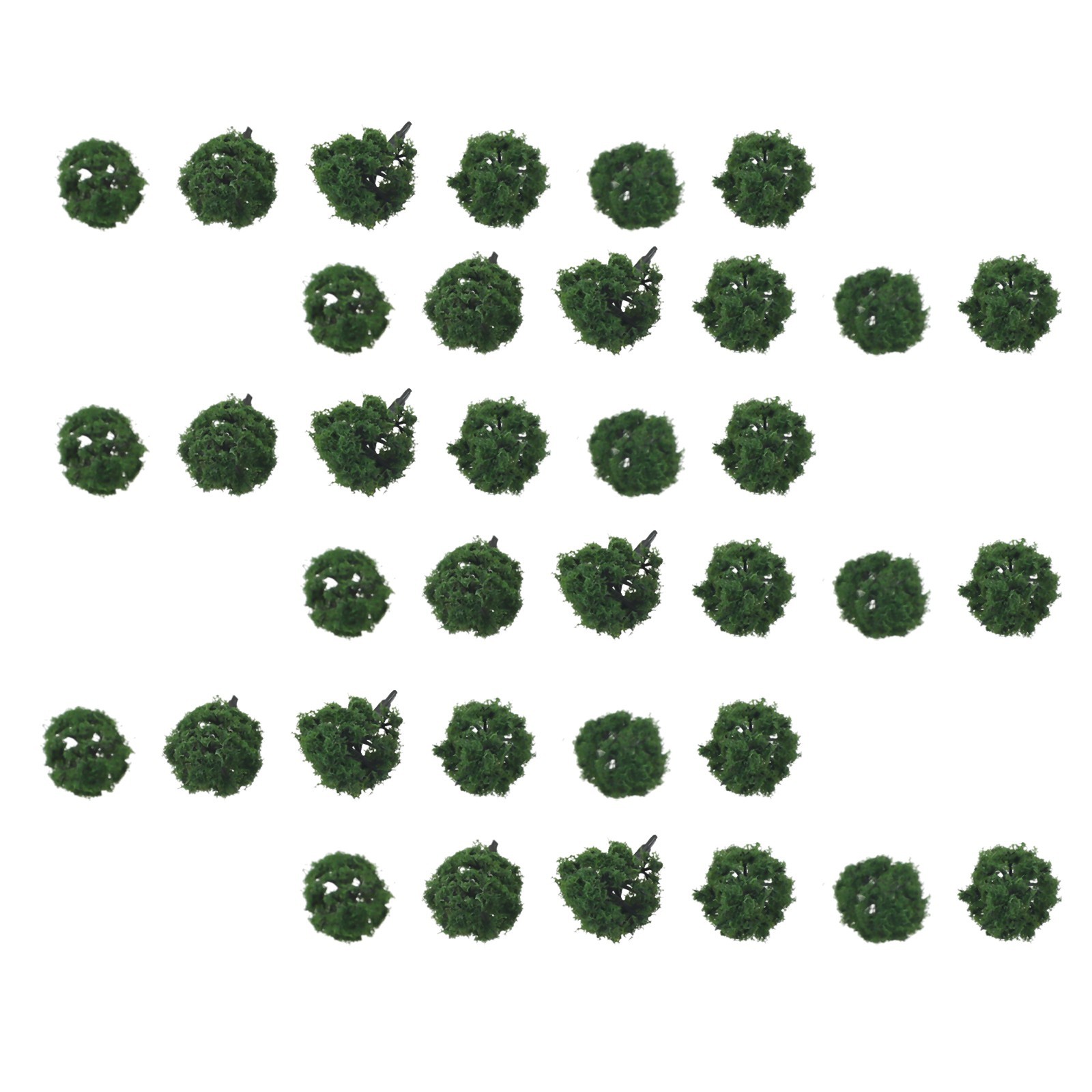 40*/Set - Deep Green N Scale Model Trees For Building Scenery And Layout