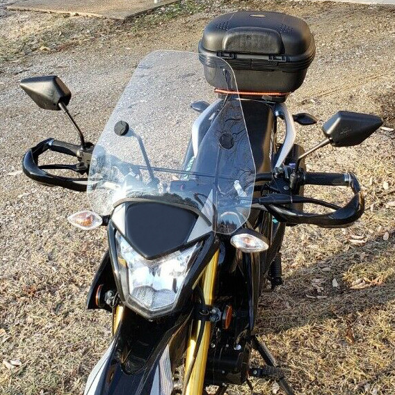 Windshield for Motorcycle Sportster Softail Dyna Glide Suzuki 7/8" 1" S-06C