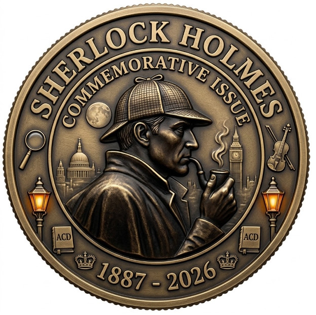 Sherlock Holmes 139th Anniversary Gift For Lovers  Commemorative Coin T309