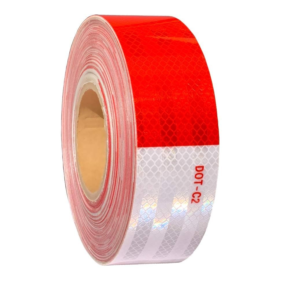 WAENLIR 2 inch x 30 Feet Dot Reflective Tape Outdoor Waterproof High Visibili...