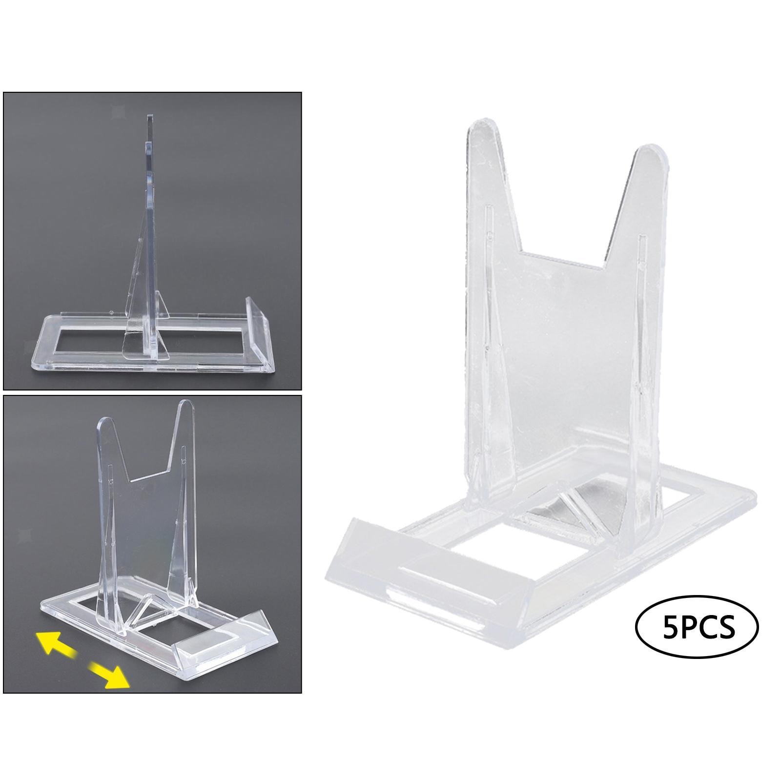5x Adjustable Clear Display Stand Desk Table Display Stand Holder