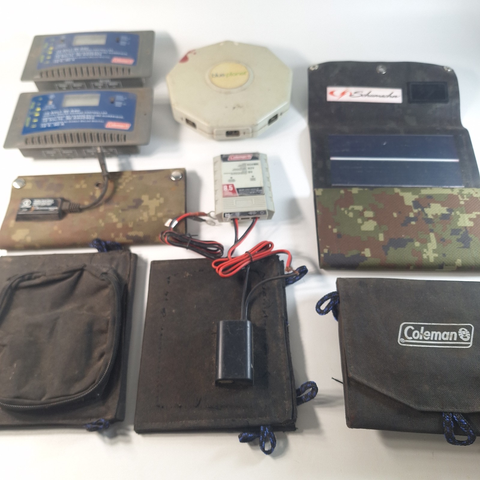 Coleman 30A Solar Charge Controllers Schumacher Portable Panel Lot Untested